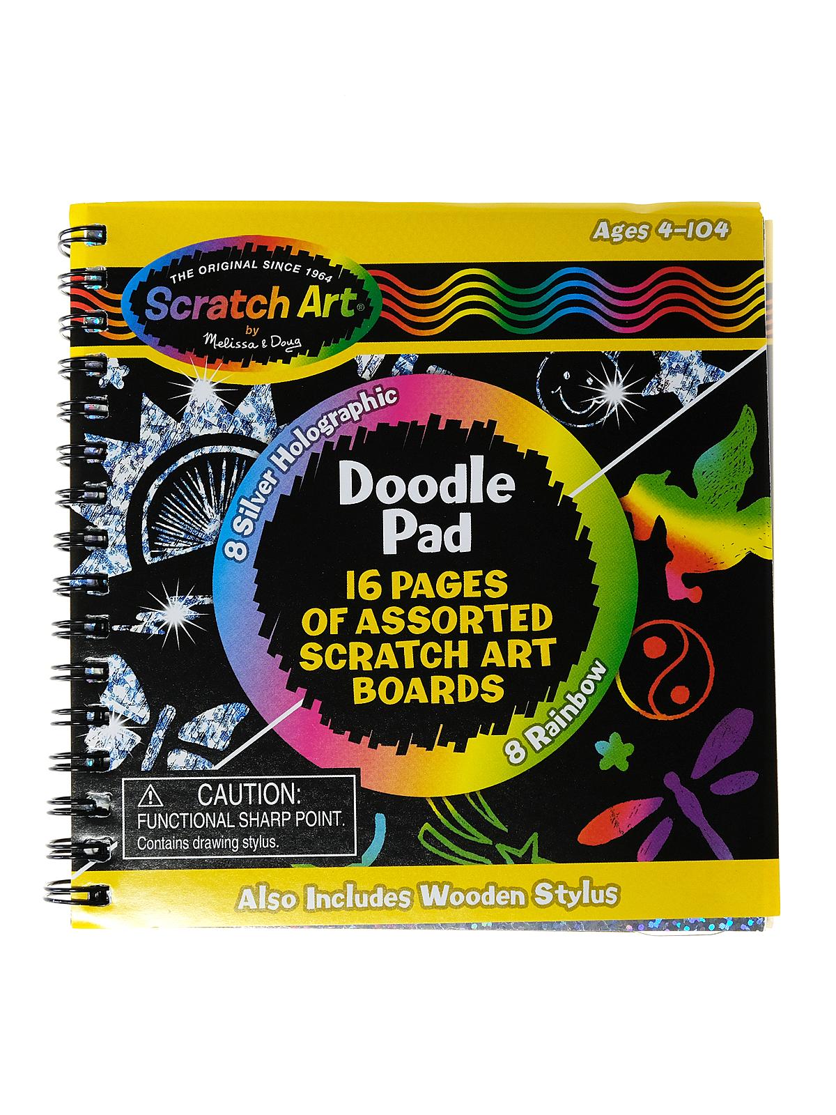 Scratch Art Doodle Pad 5 1 2 in. x 5 1 2 in. 16 pages