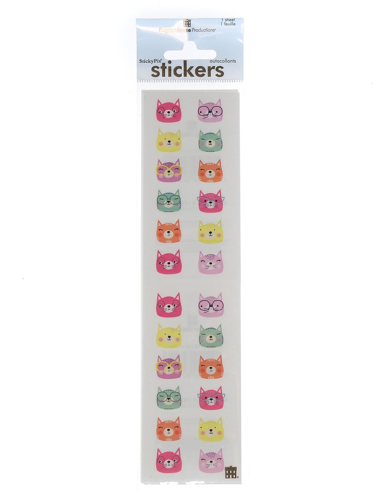 Sticky Pix Stickers cat faces