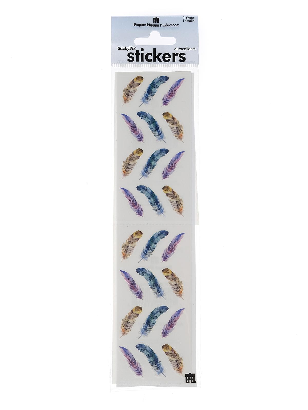 Sticky Pix Stickers feathers
