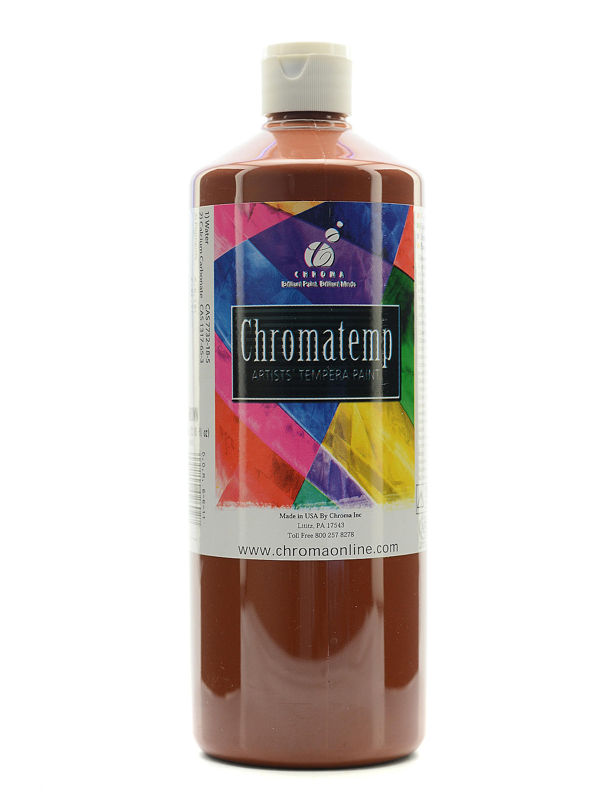 ChromaTemp Artists' Tempera Paint brown 32 oz.