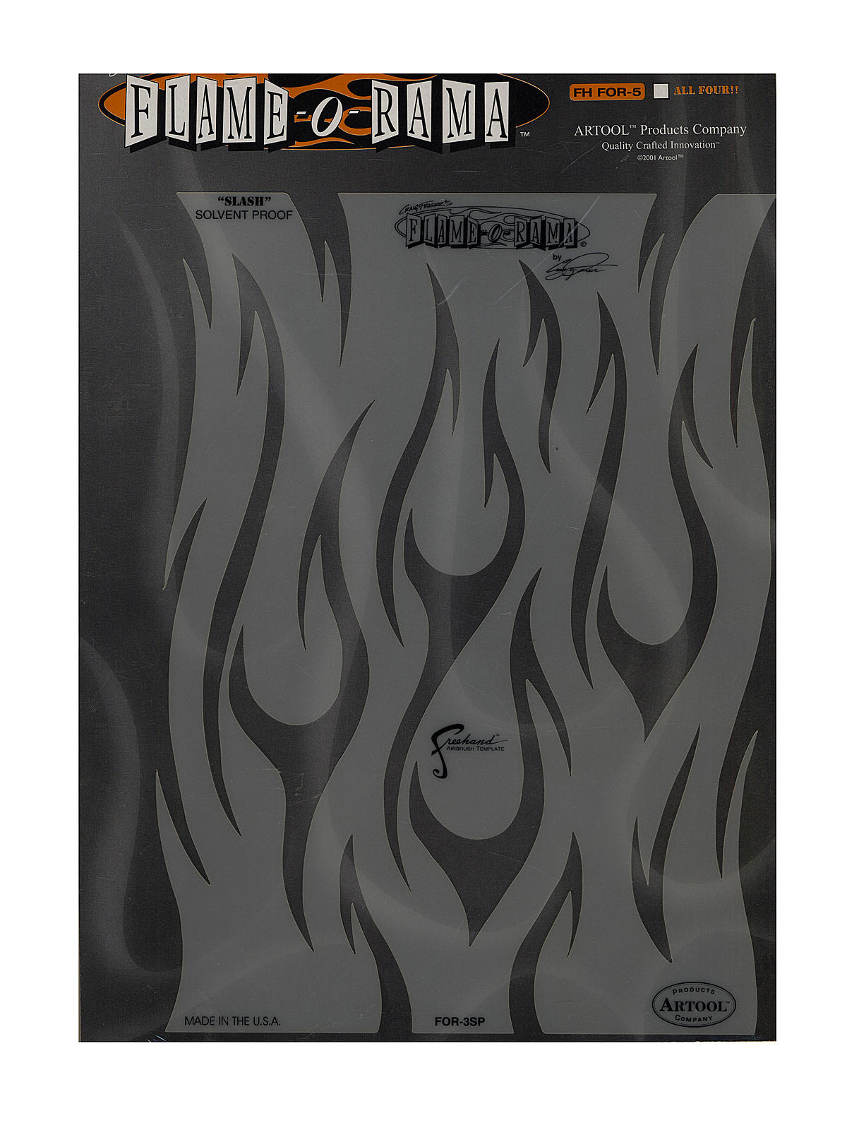 Flame-o-rama Freehand Airbrush Templates By Craig Fraser Slash