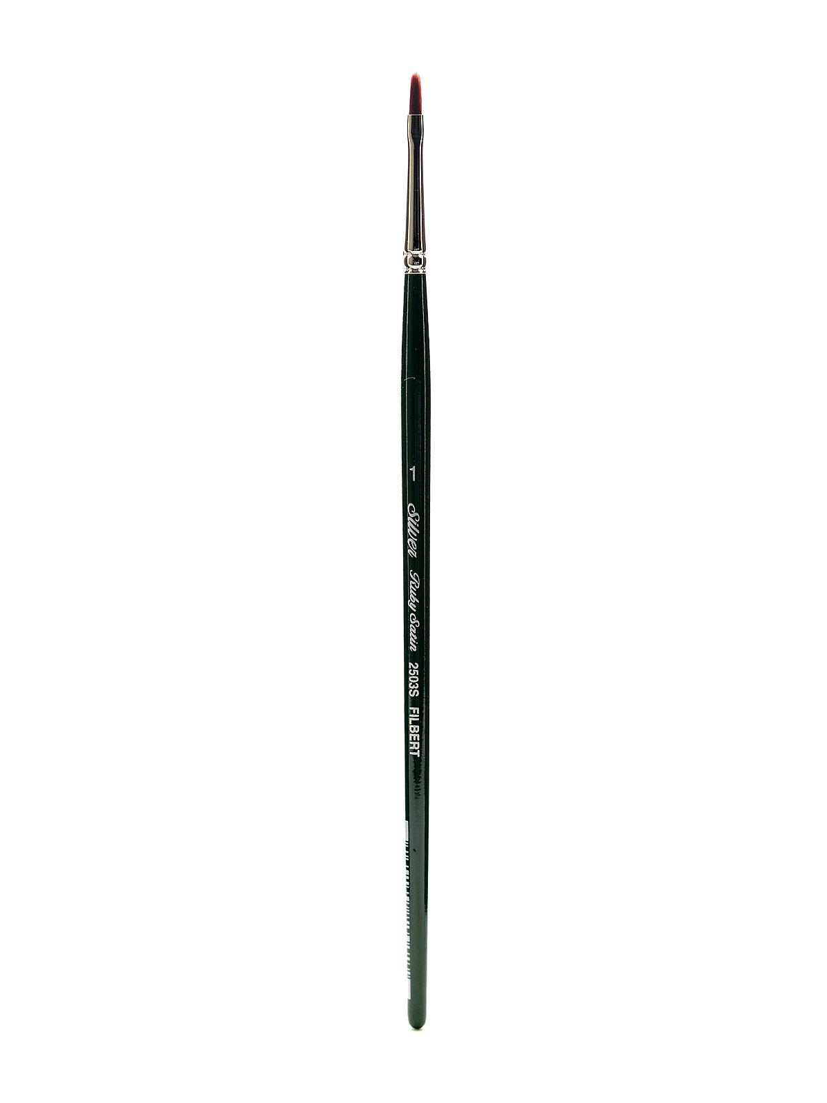 Ruby Satin Series Synthetic Brushes Short Handle 1 filbert 2503S