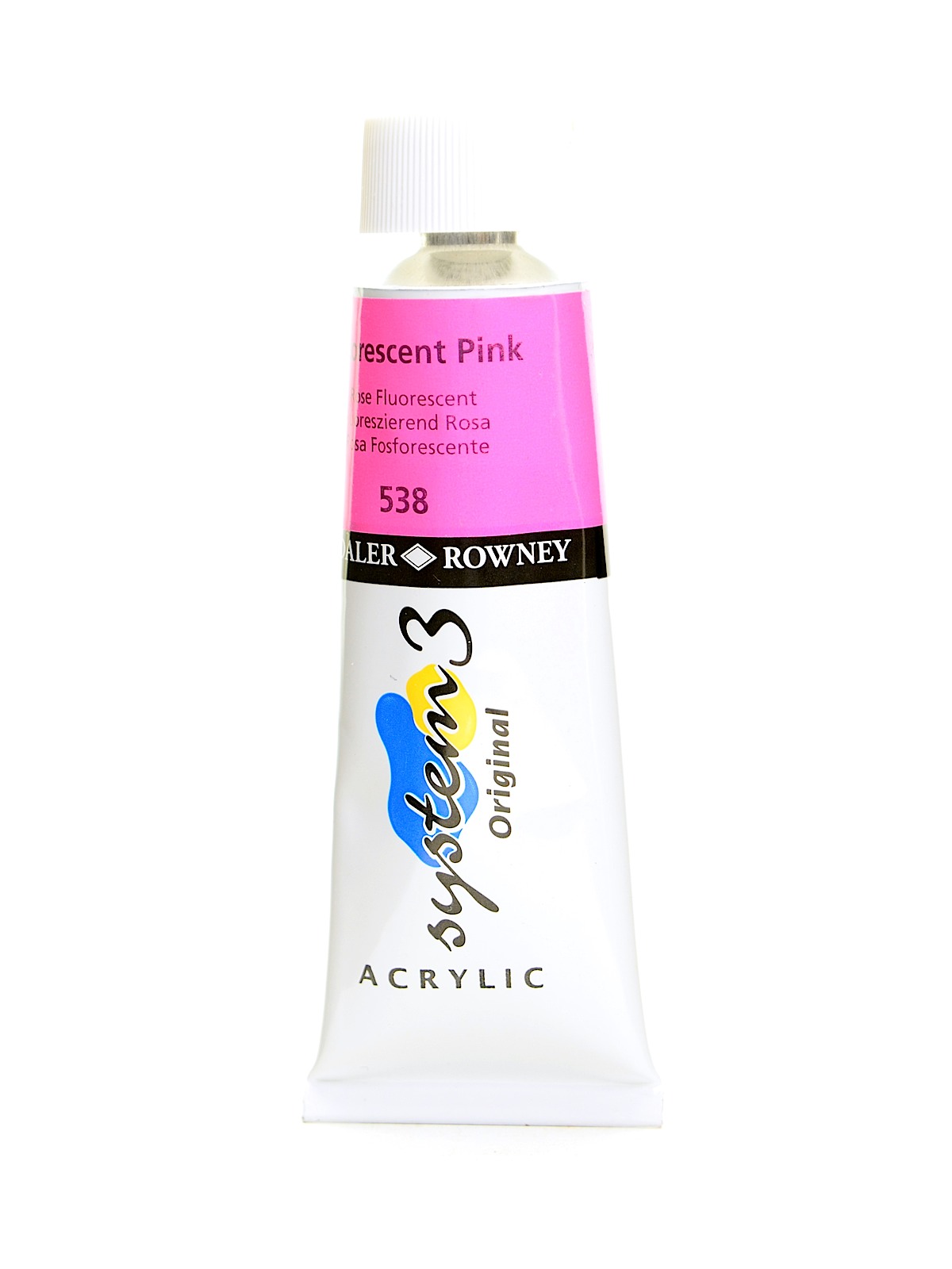 System 3 Acrylic Colour fluorescent pink 59 ml