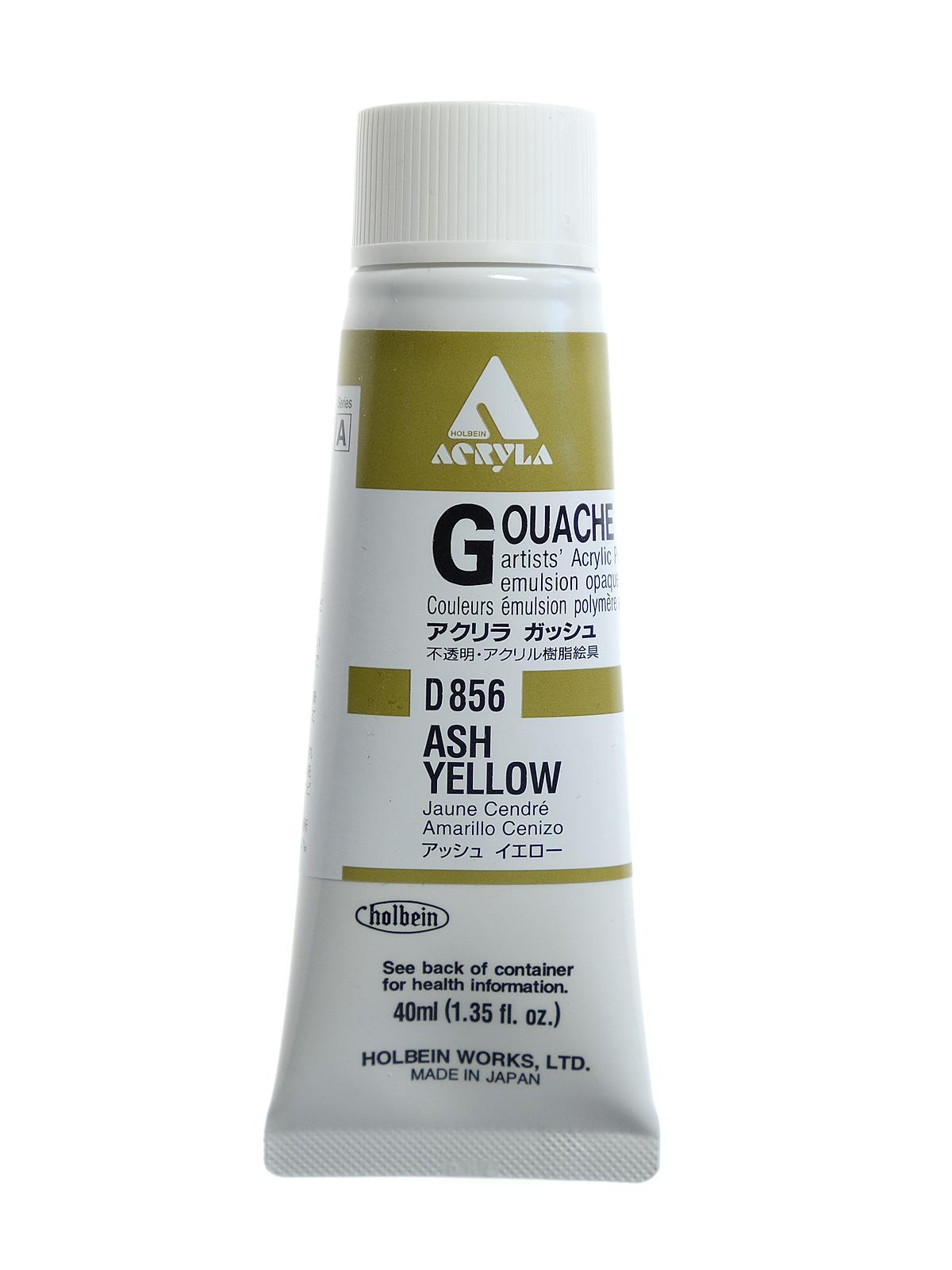 Acrylic Gouache 40 ml ash yellow
