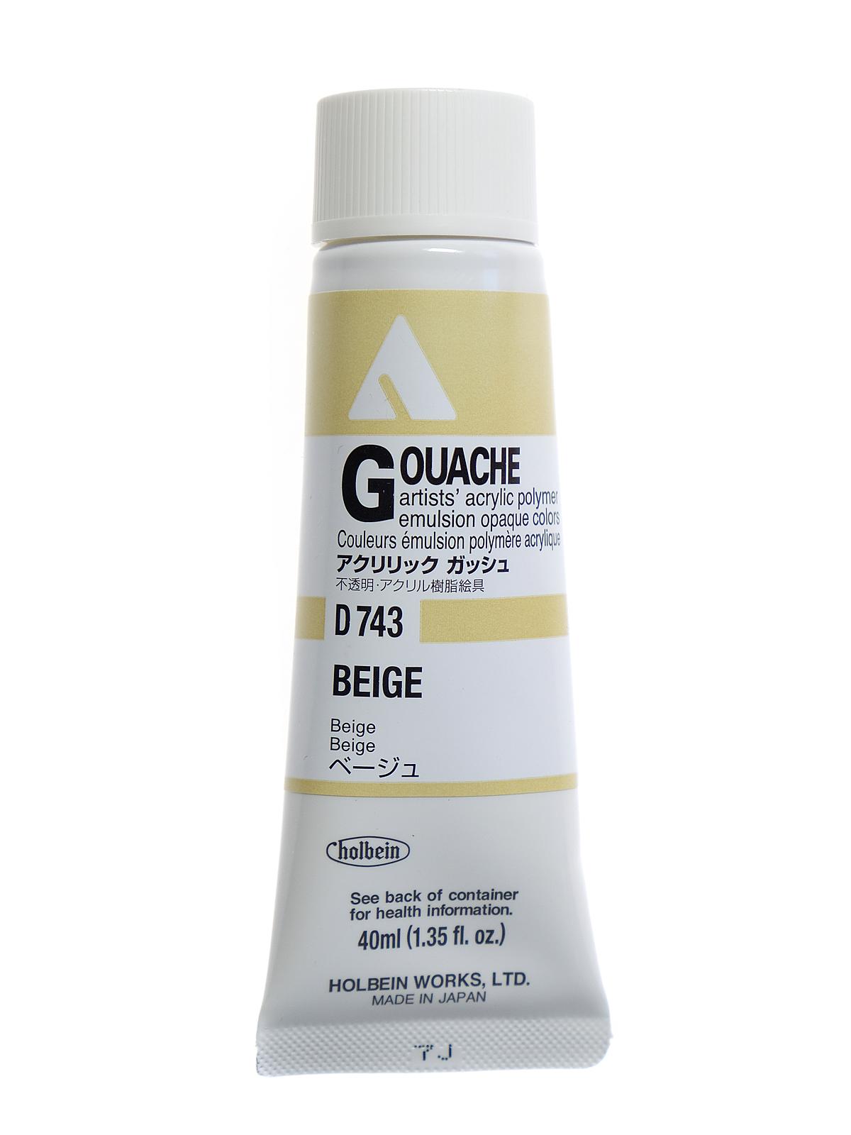 Acrylic Gouache 40 ml beige
