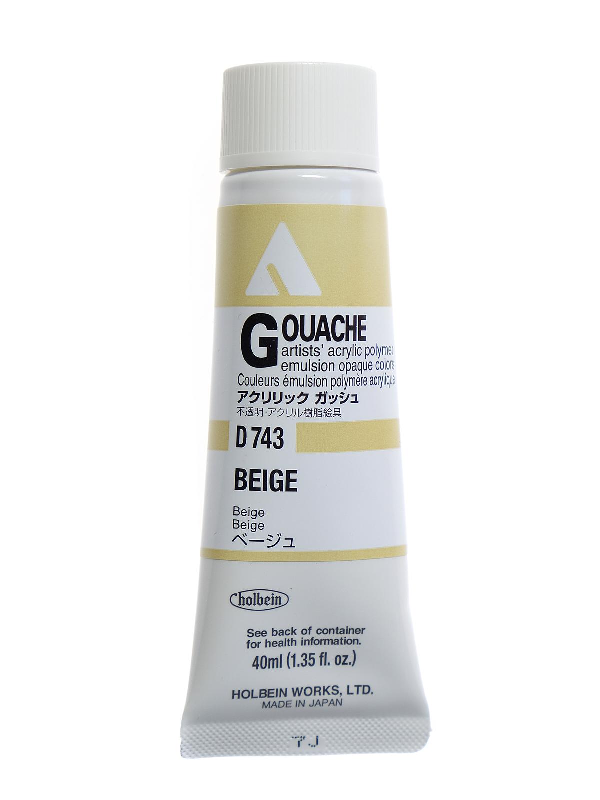 Acrylic Gouache 40 Ml Beige