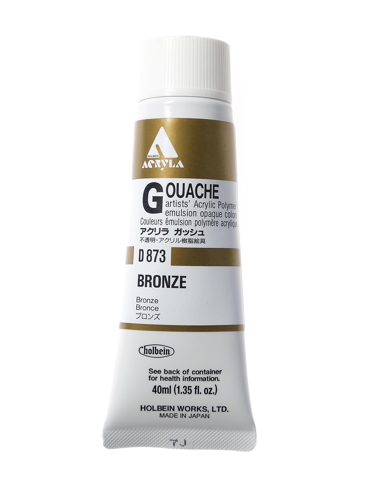Acrylic Gouache 40 ml bronze