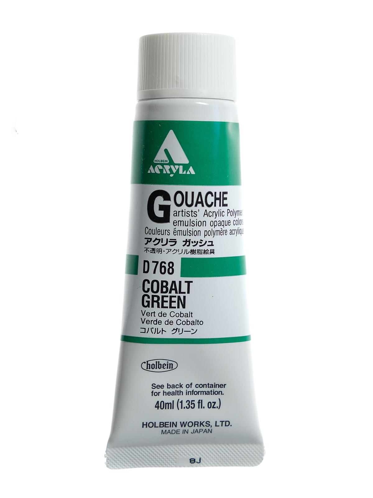 Acrylic Gouache 40 ml cobalt green