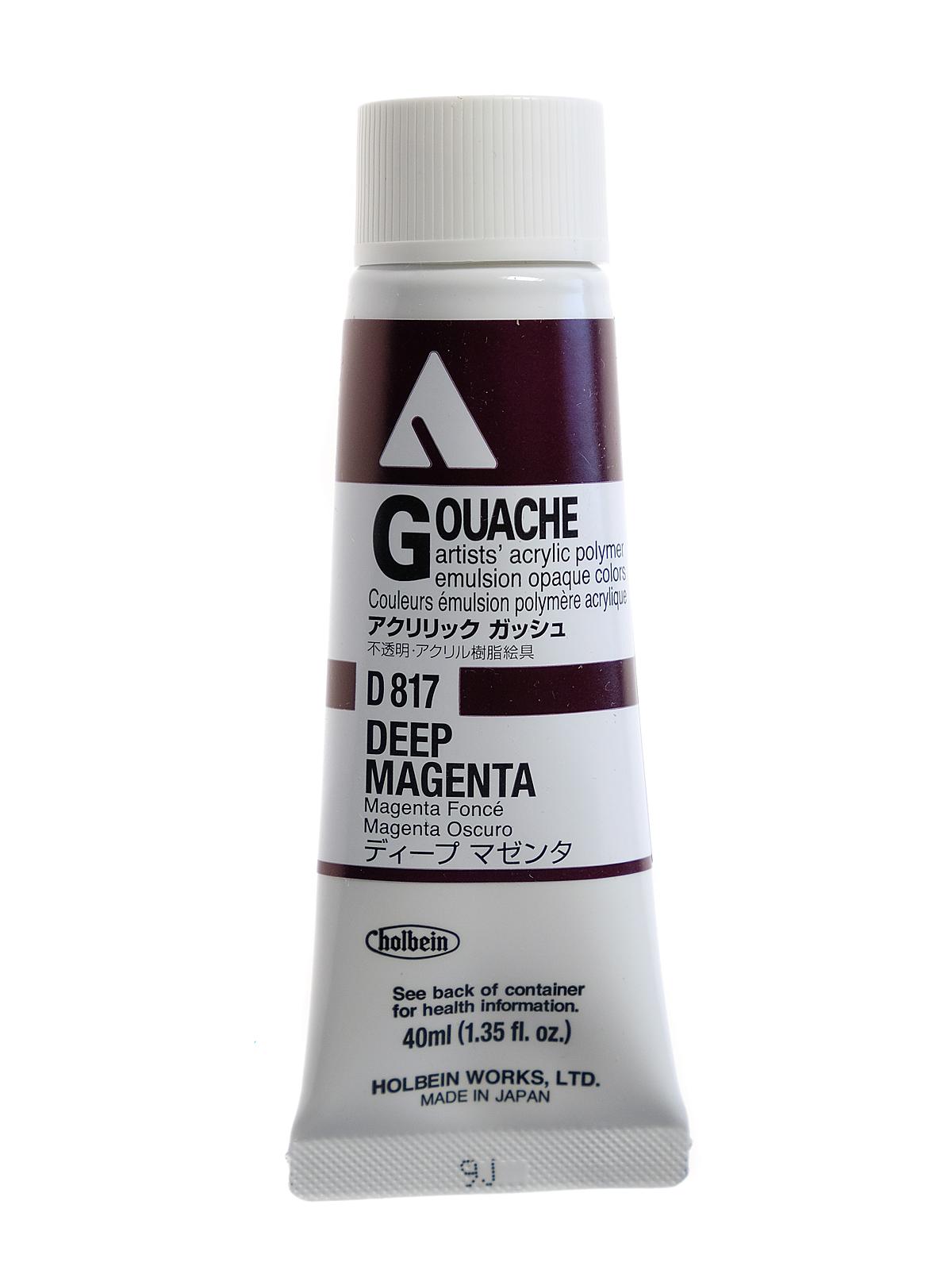 Acrylic Gouache 40 ml deep magenta