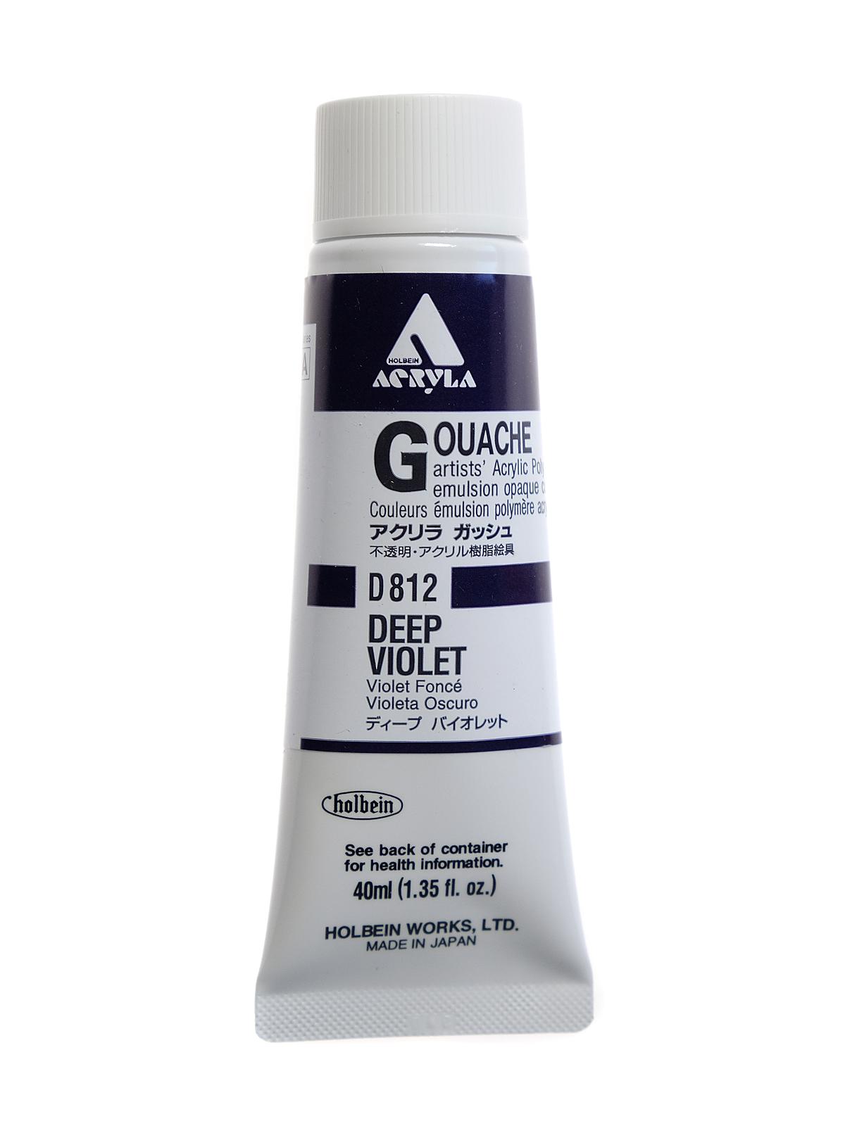 Acrylic Gouache 40 ml deep violet