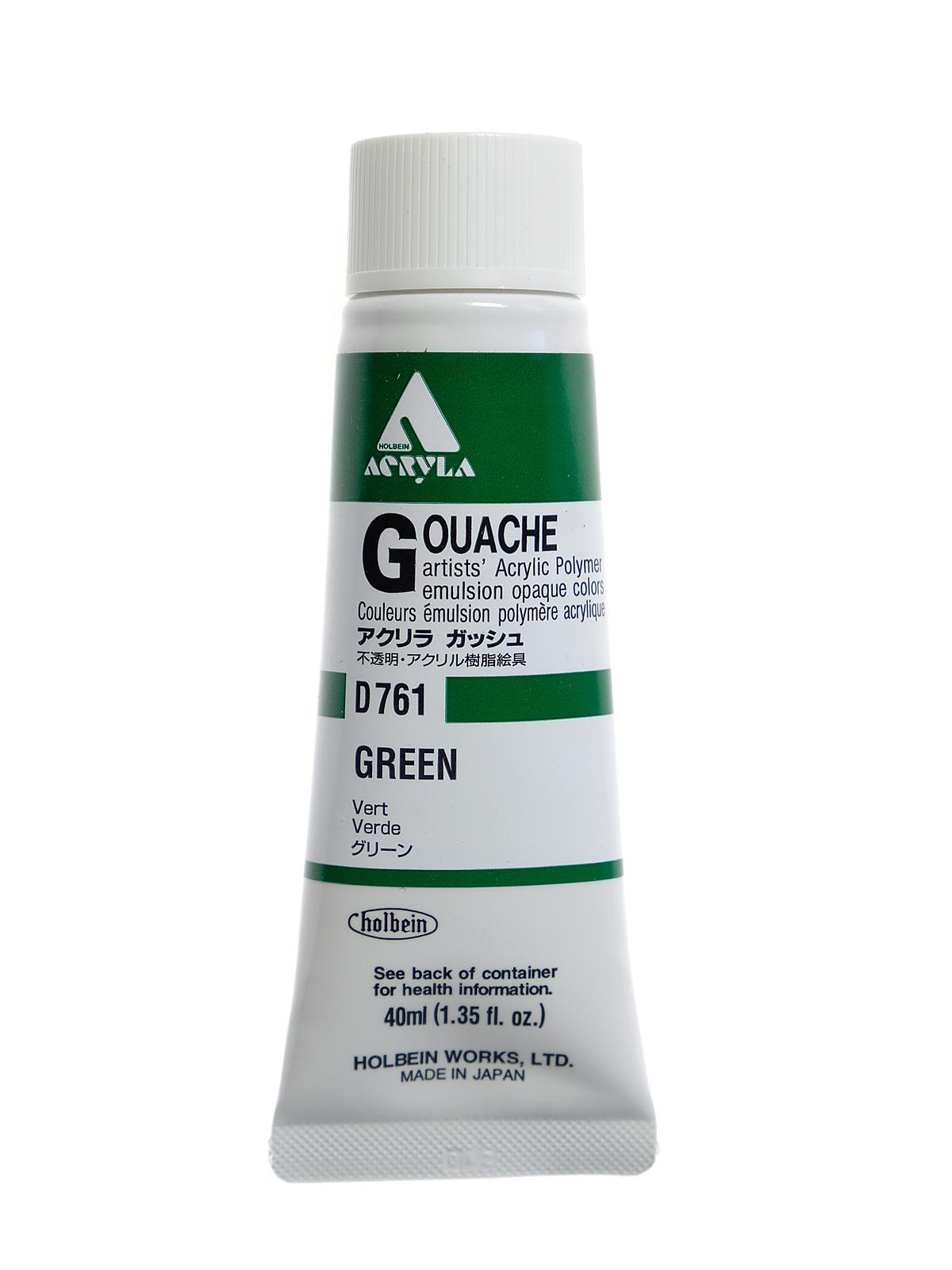 Acrylic Gouache 40 Ml Green