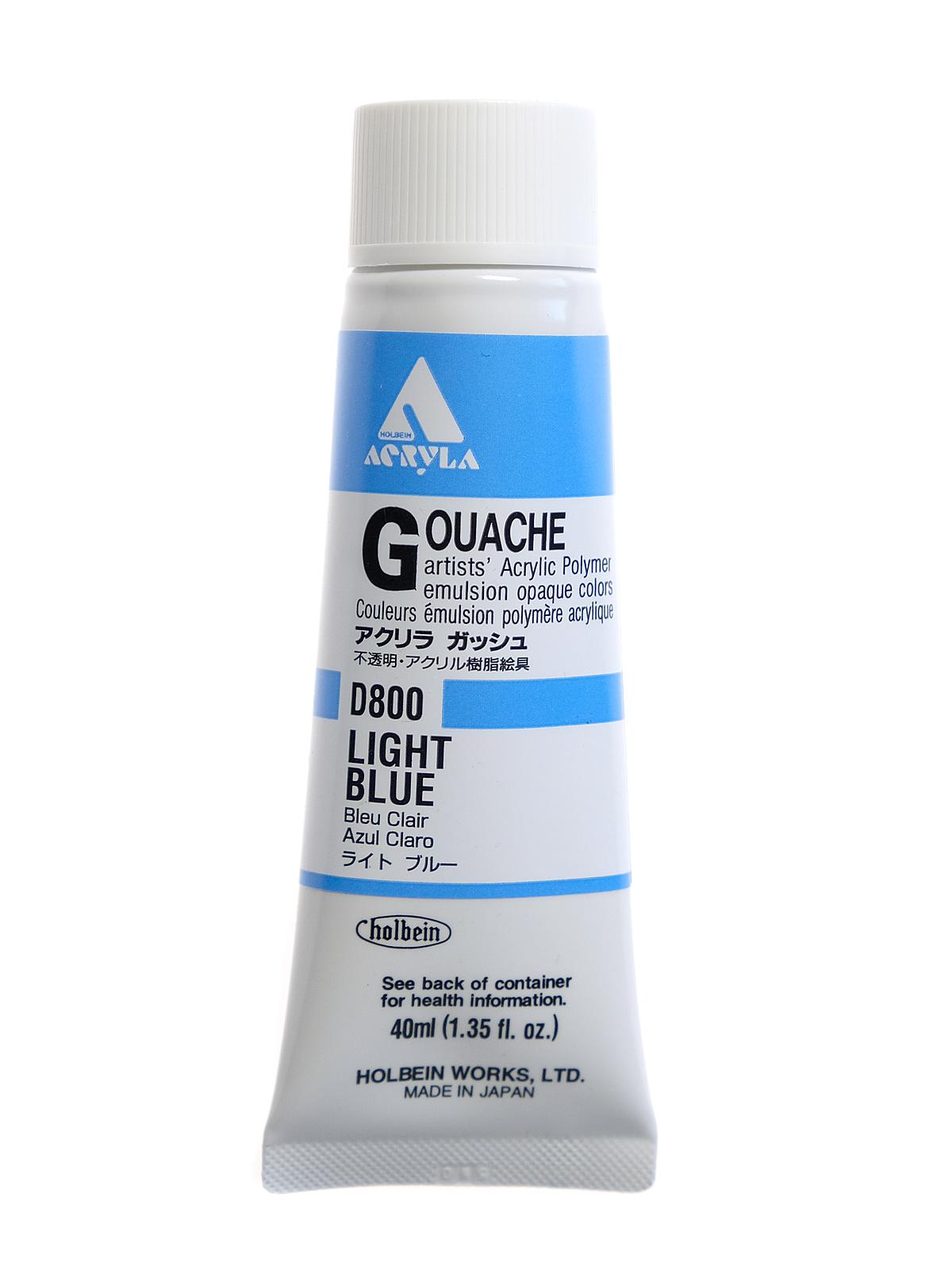 Acrylic Gouache 40 Ml Light Blue