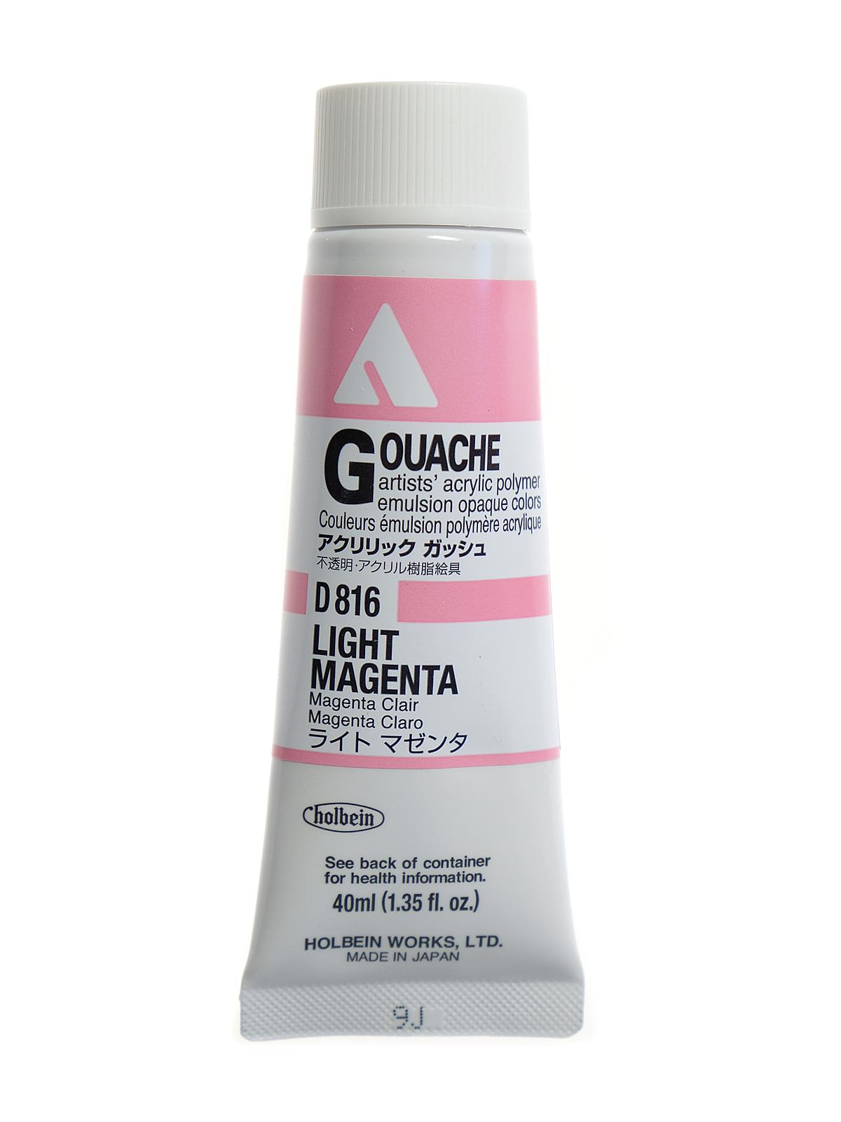 Acrylic Gouache 40 ml light magenta