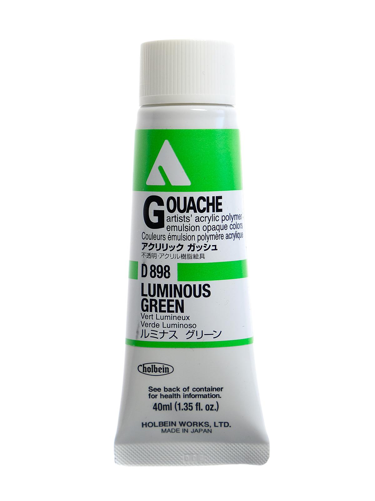 Acrylic Gouache 40 ml luminous green