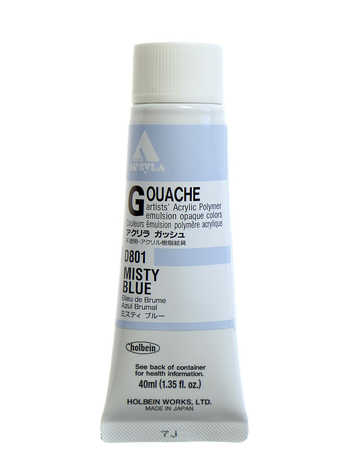 Acrylic Gouache 40 ml misty blue