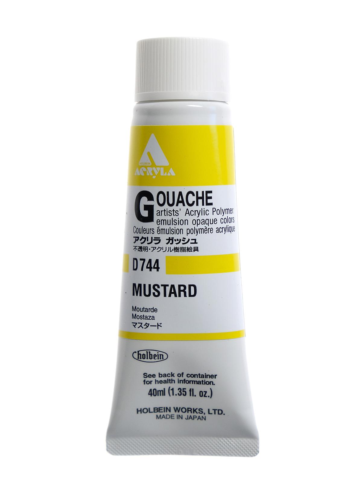 Acrylic Gouache 40 ml mustard