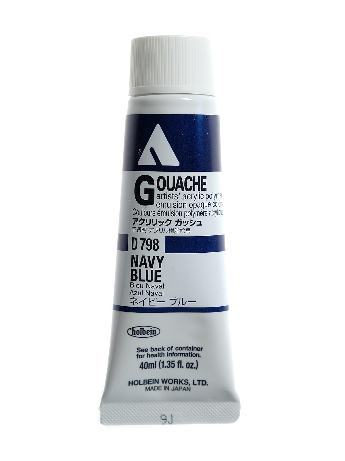Acrylic Gouache 40 ml navy blue