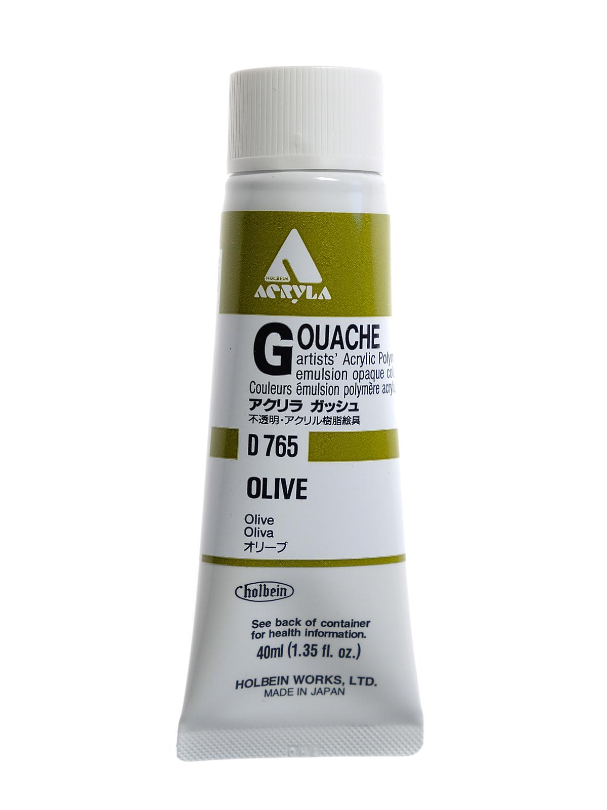 Acrylic Gouache 40 ml olive