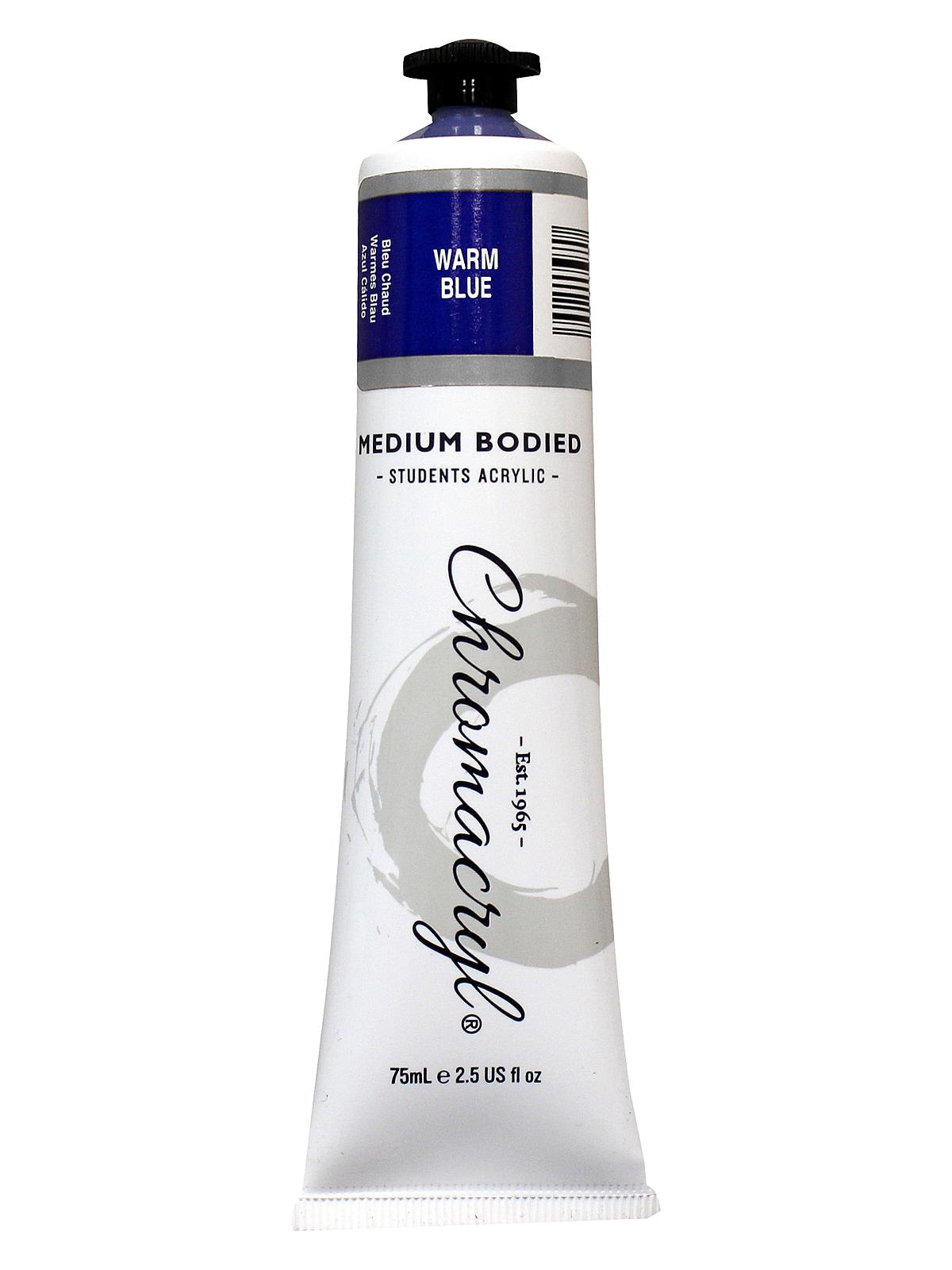 Chromacryl Students' Acrylic Paints warm blue 75 ml