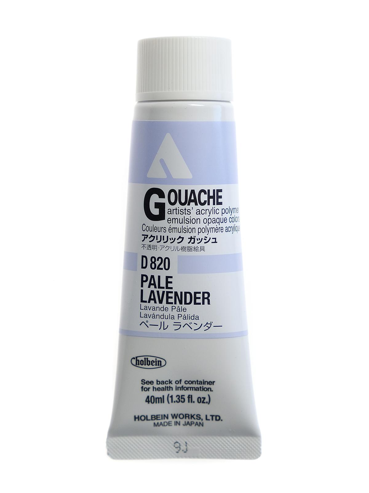 Acrylic Gouache 40 ml pale lavender
