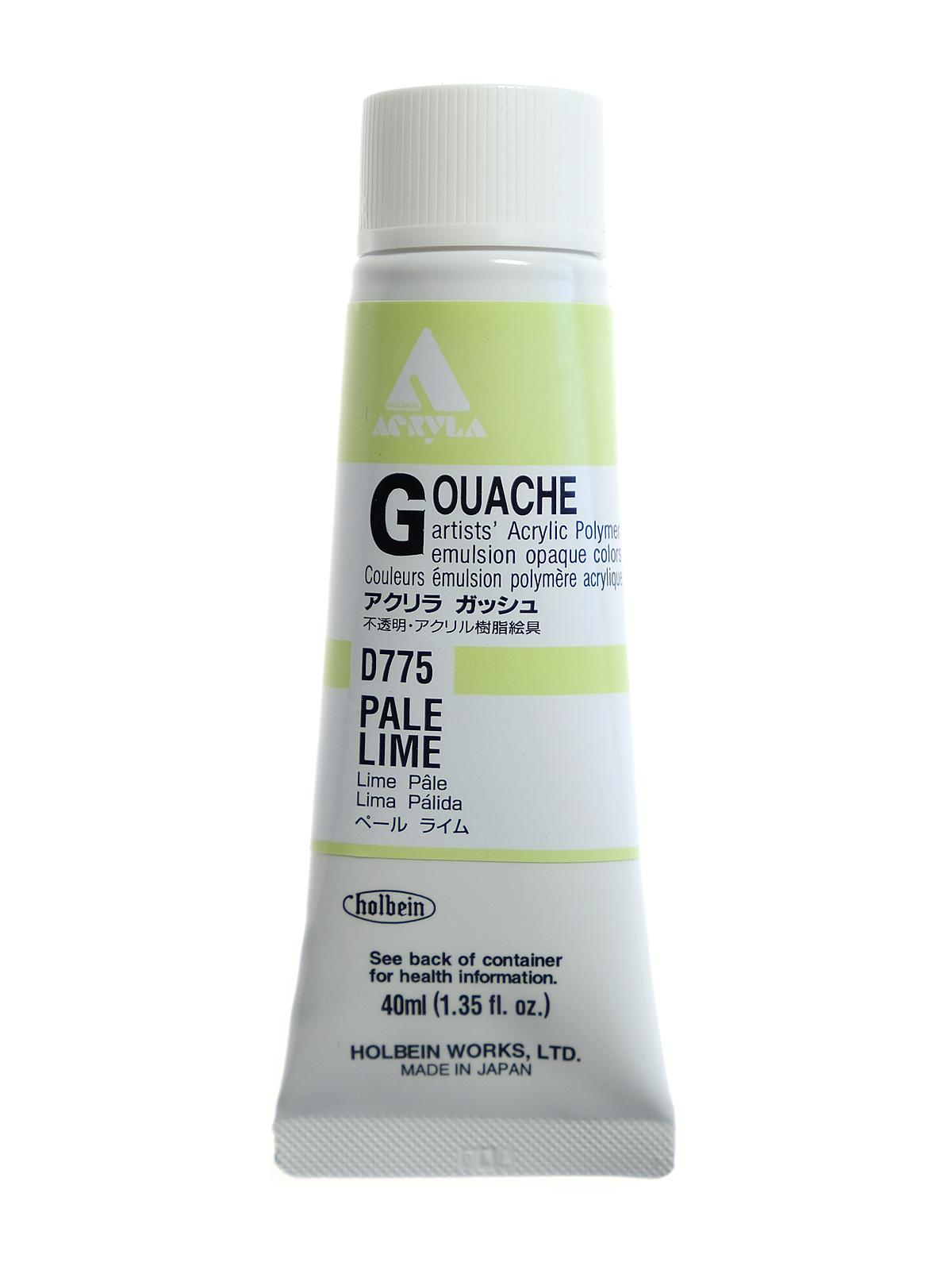 Acrylic Gouache 40 ml pale lime