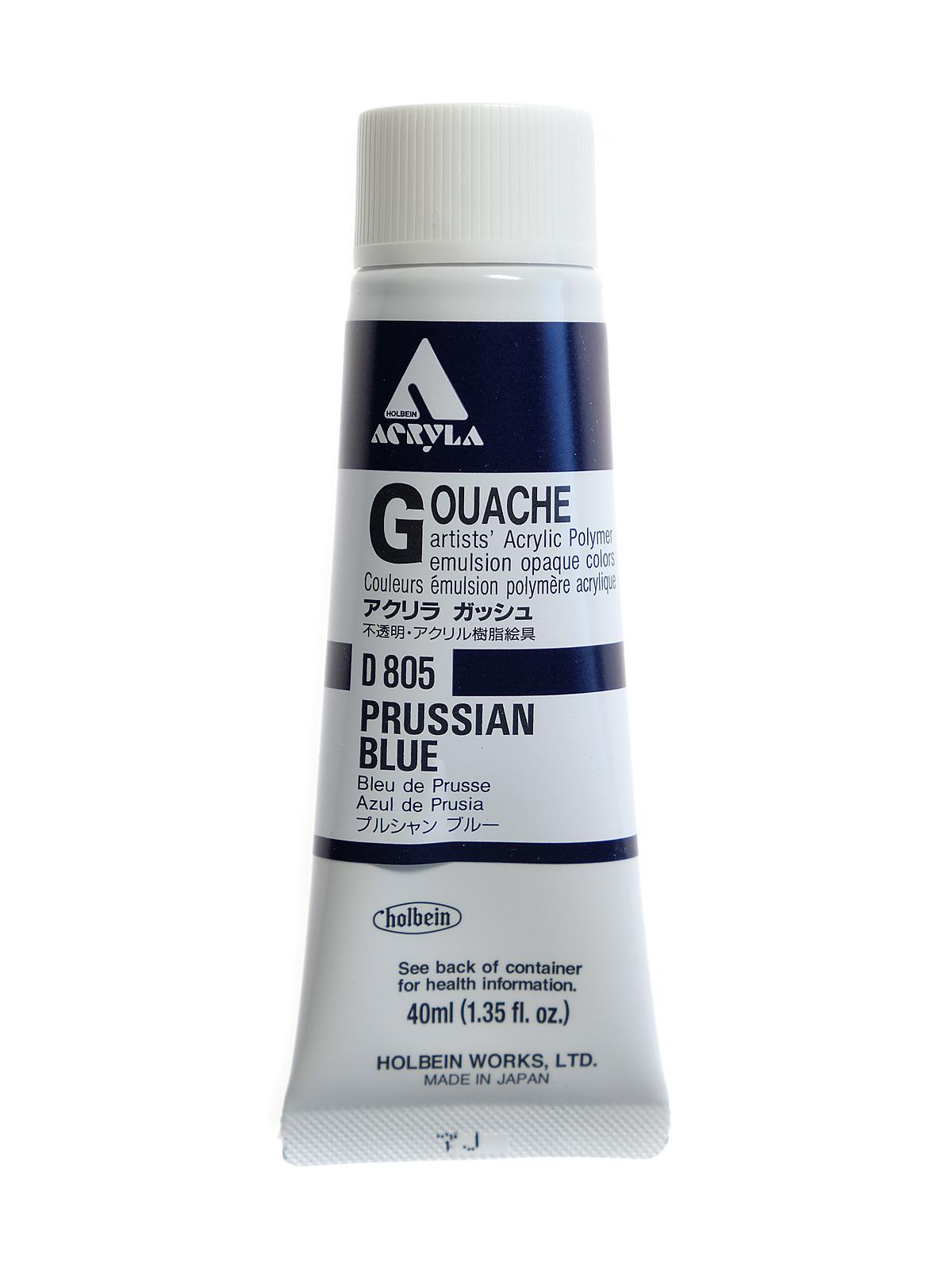 Acrylic Gouache 40 ml Prussian blue
