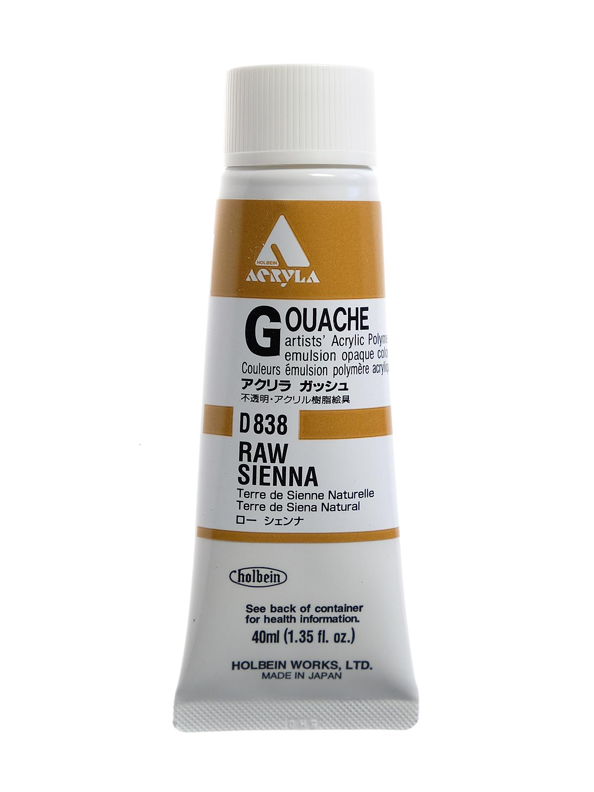 Acrylic Gouache 40 ml raw sienna