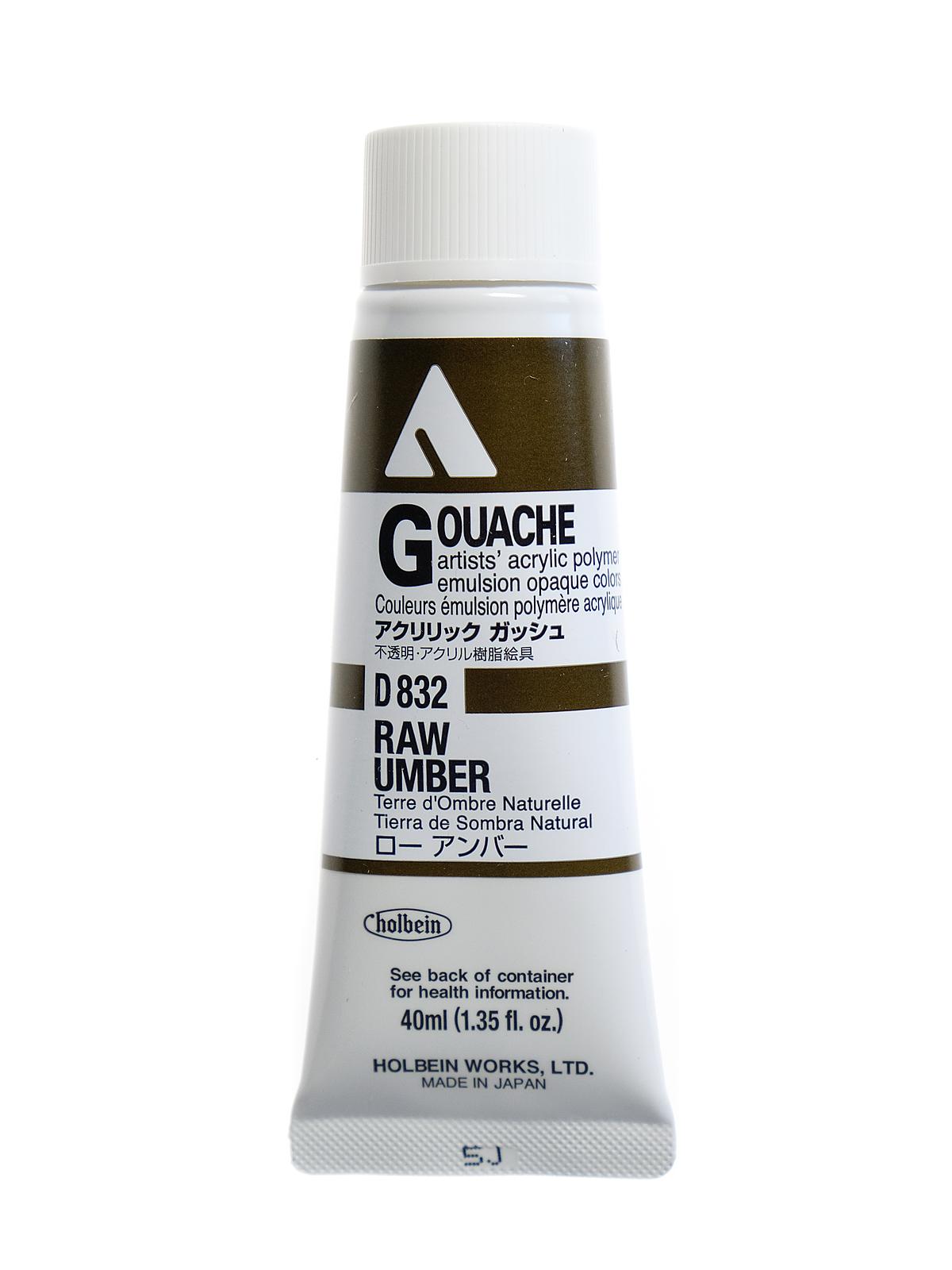 Acrylic Gouache 40 ml raw umber