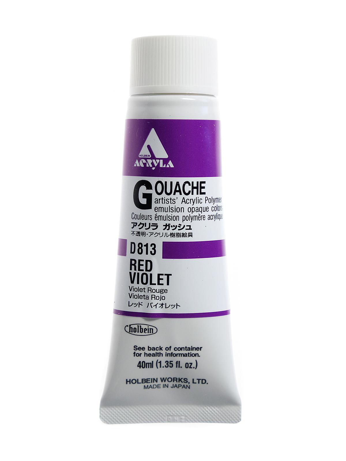 Acrylic Gouache 40 ml red violet