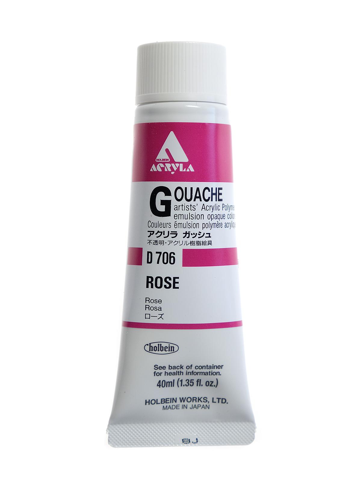 Acrylic Gouache 40 ml rose