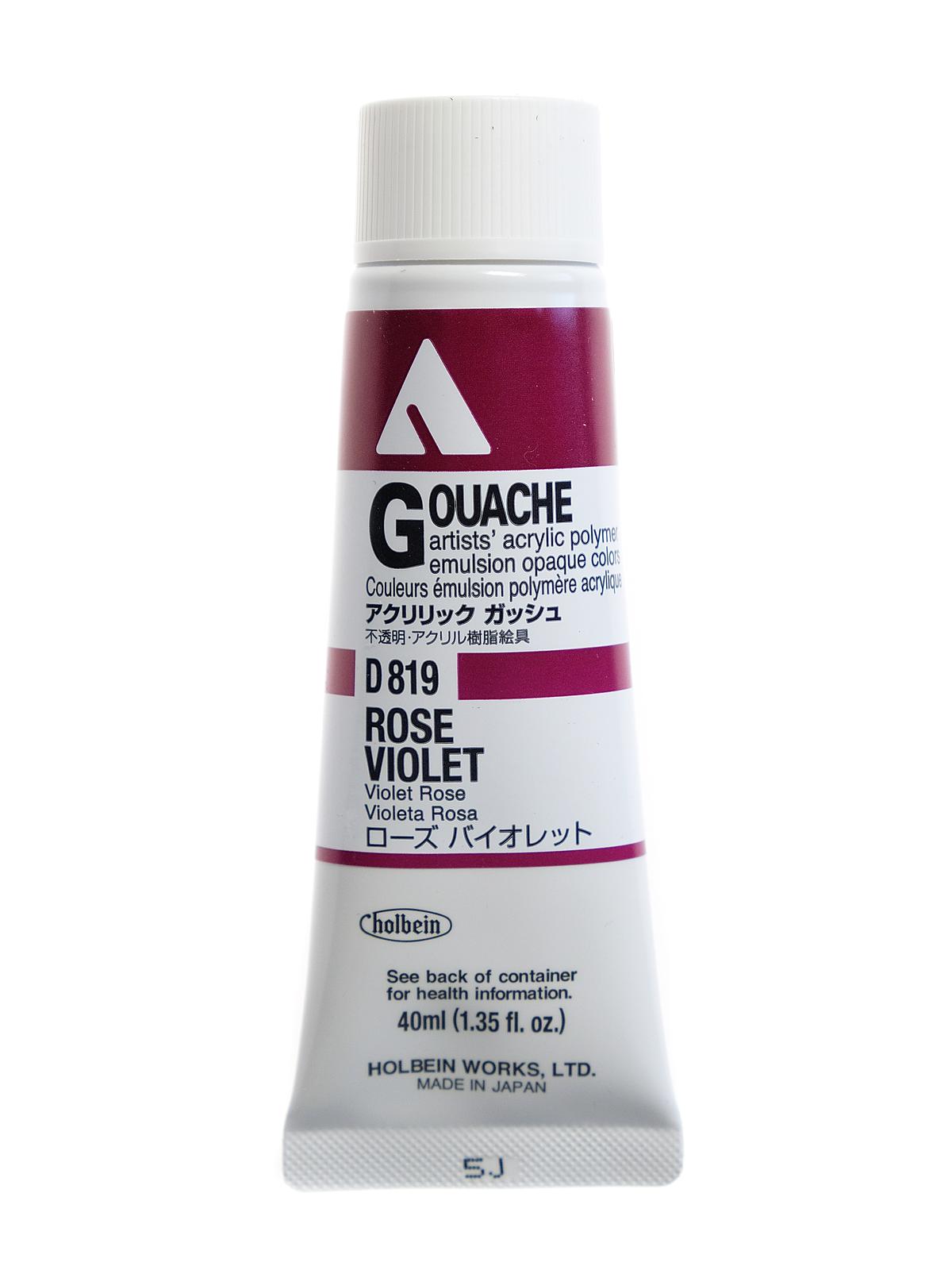 Acrylic Gouache 40 ml rose violet