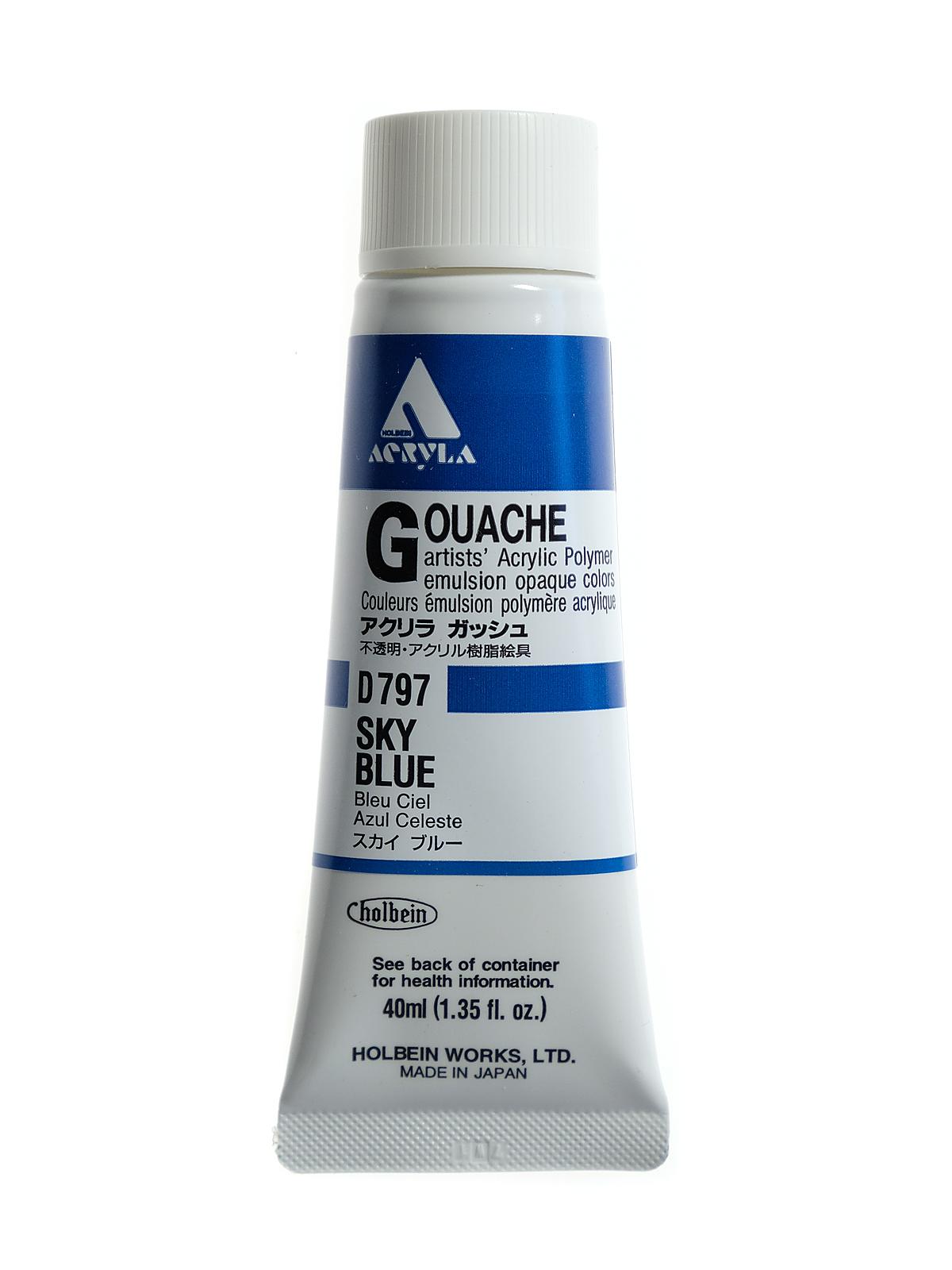 Acrylic Gouache 40 ml sky blue