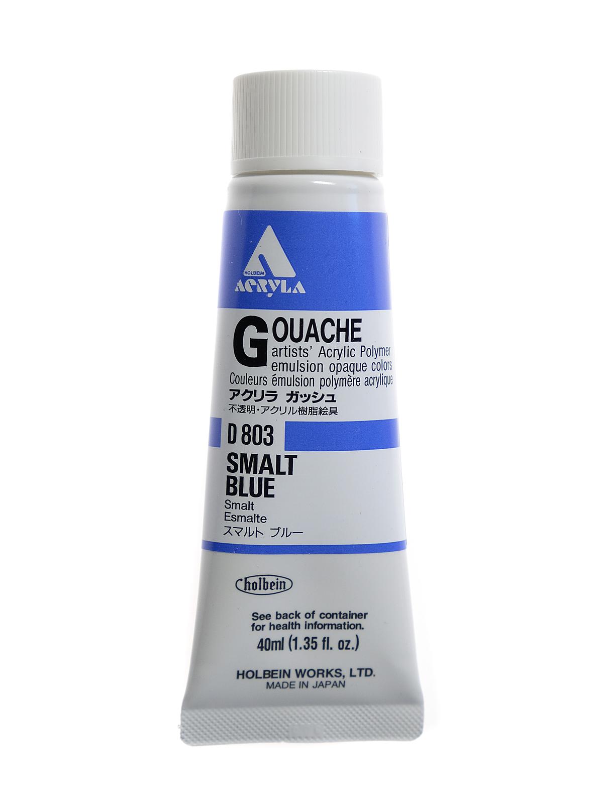 Acrylic Gouache 40 ml smalt blue