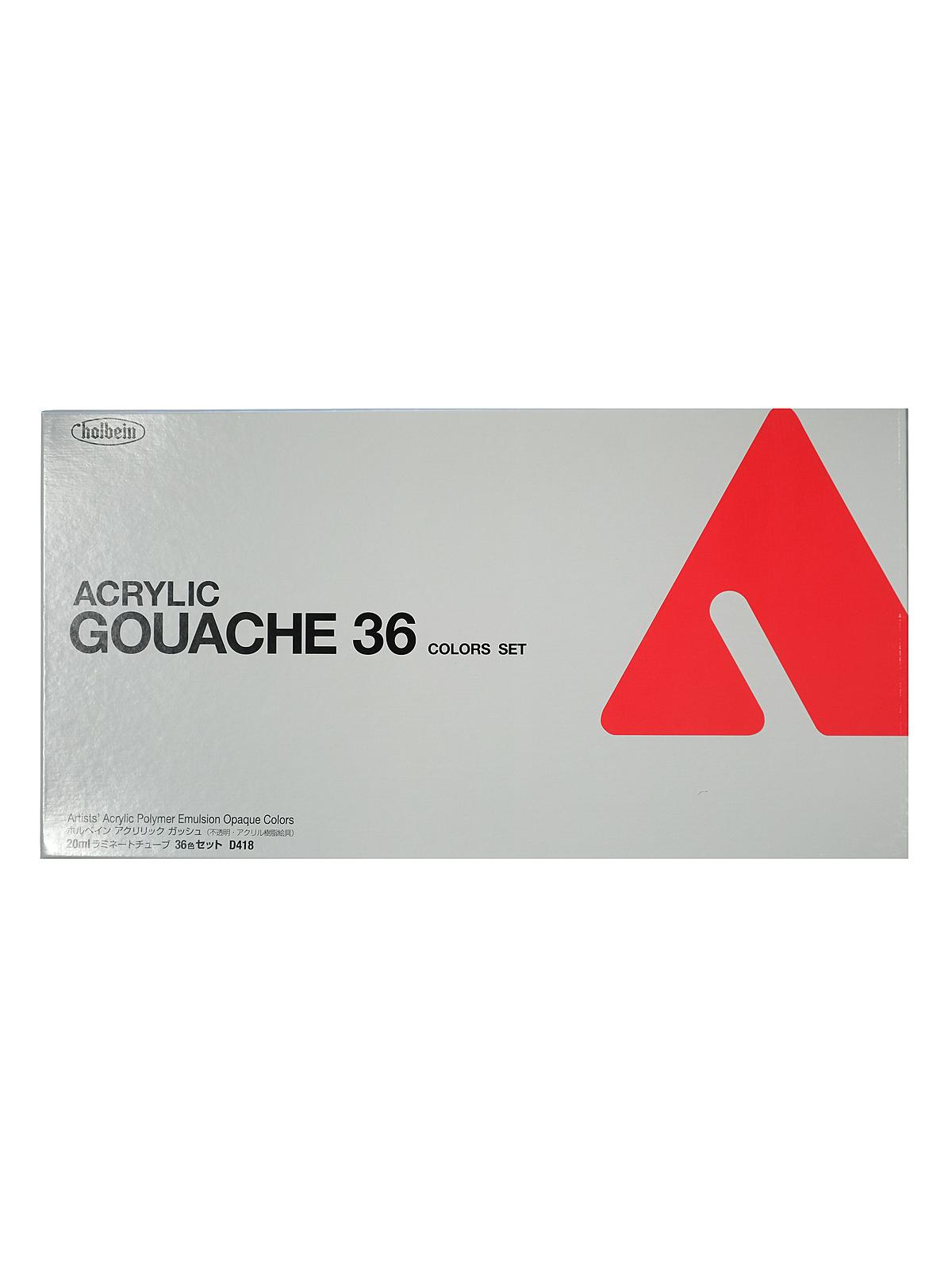 Acrylic Gouache Sets set of 36 20 ml