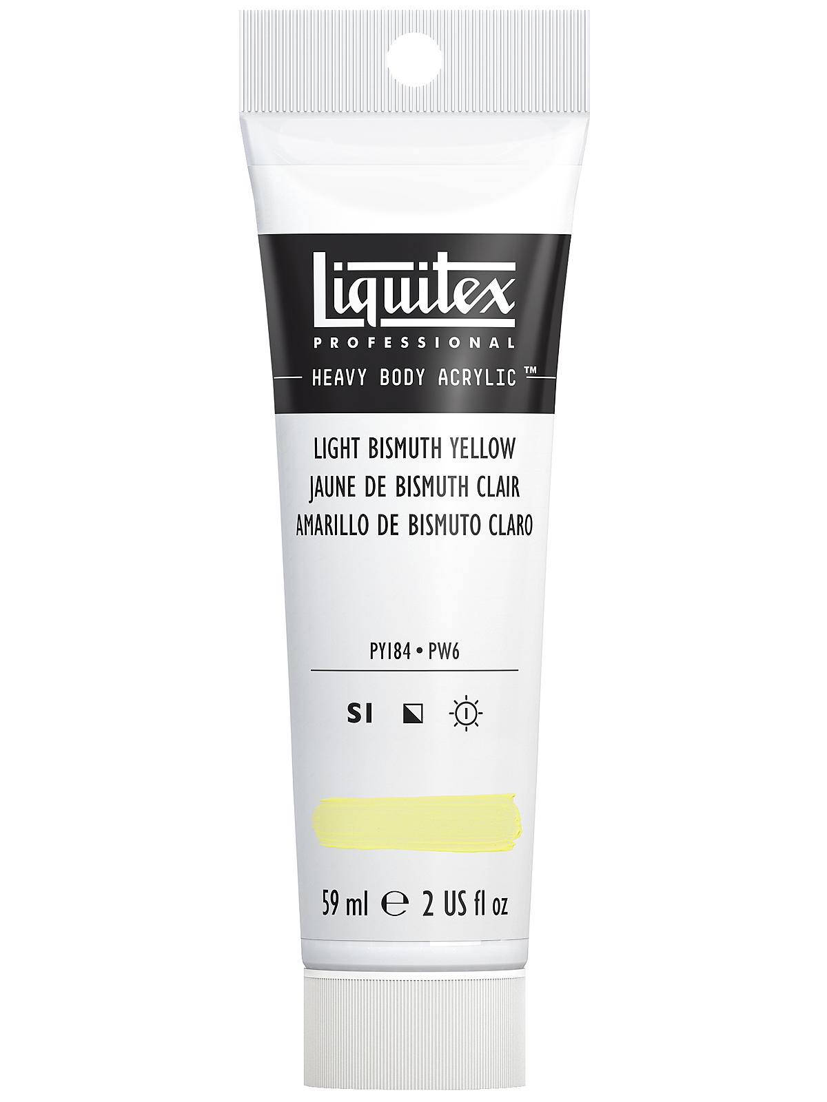 Heavy Body Professional Artist Acrylic Colors light bismuth yellow 2 oz.