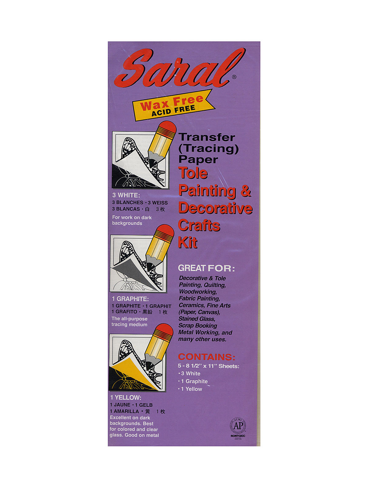 Transfer (tracing) Paper Tole Painting And Decorative Crafts Pack Of 5 Sheets 8 1 2 In. X 11 In. Pack Of 5