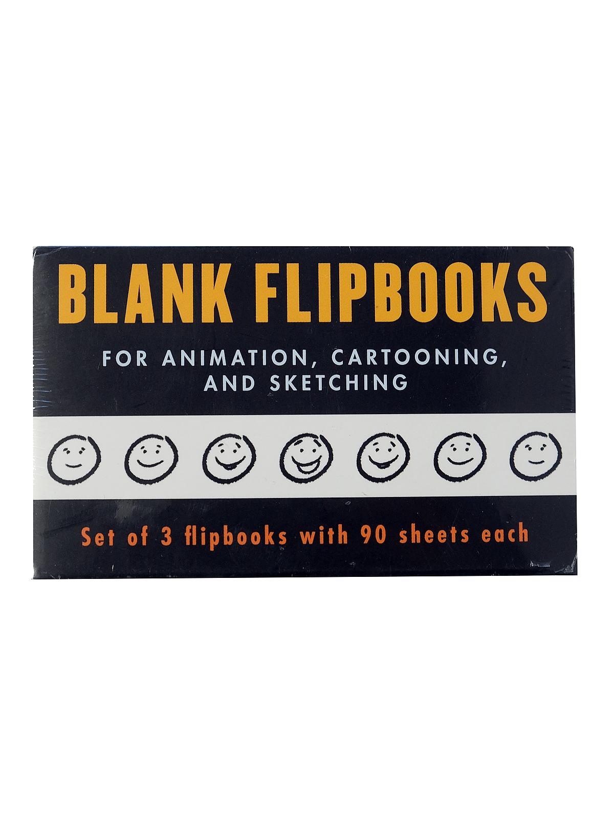 Blank Flipbooks 3 pack each