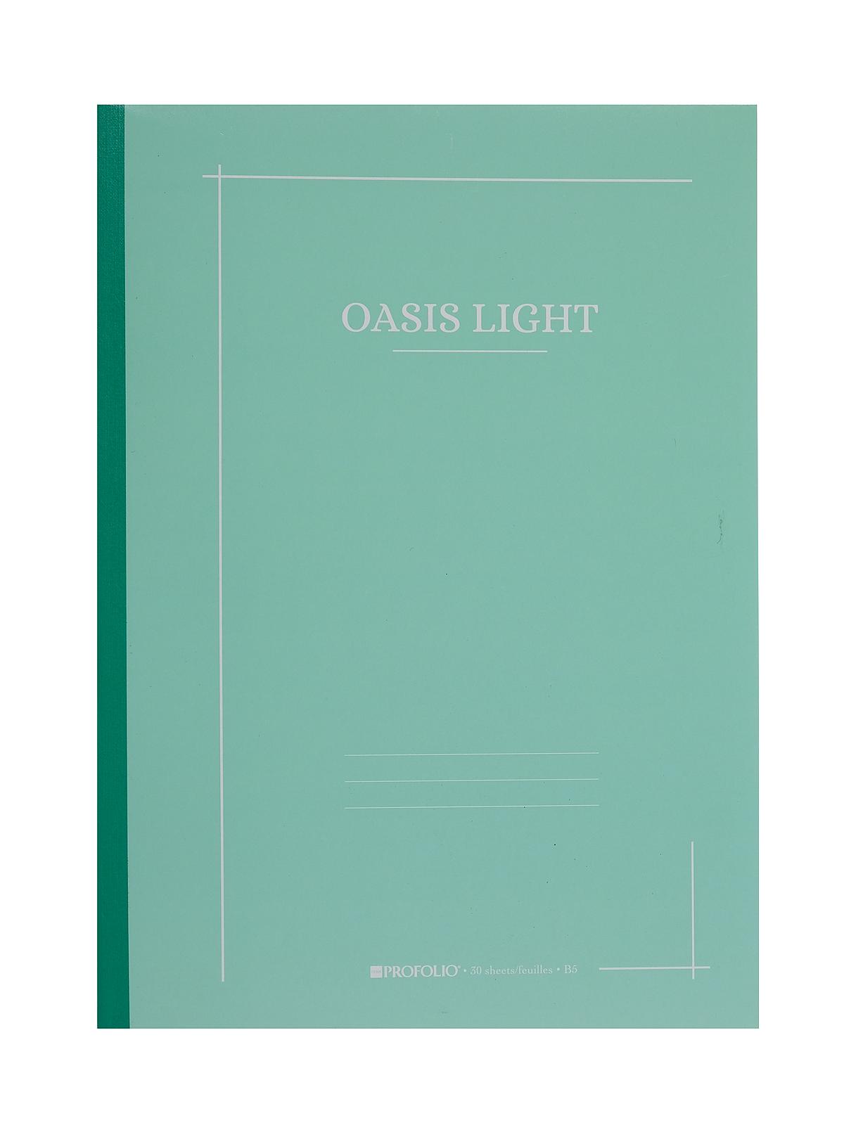 Profolio Oasis Light Notebooks 7 In. X 9.9 In. Mint 30 Pages