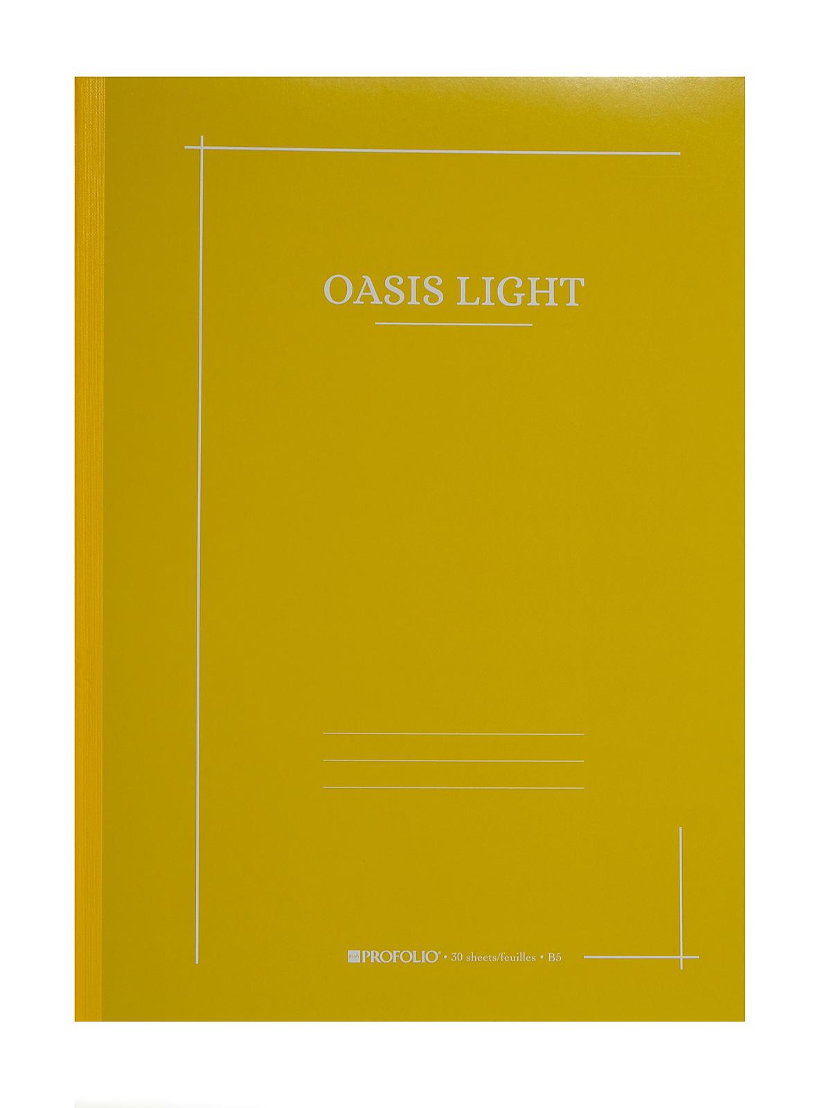 Profolio Oasis Light Notebooks 7 in. x 9.9 in. mustard 30 pages