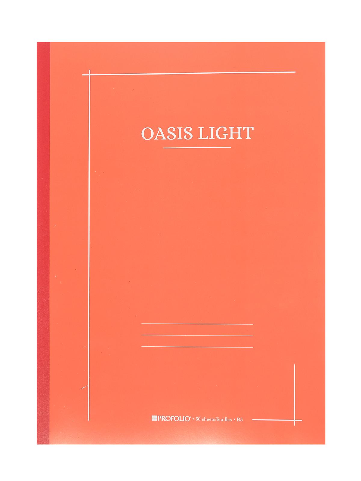 Profolio Oasis Light Notebooks 7 in. x 9.9 in. tomato 30 pages