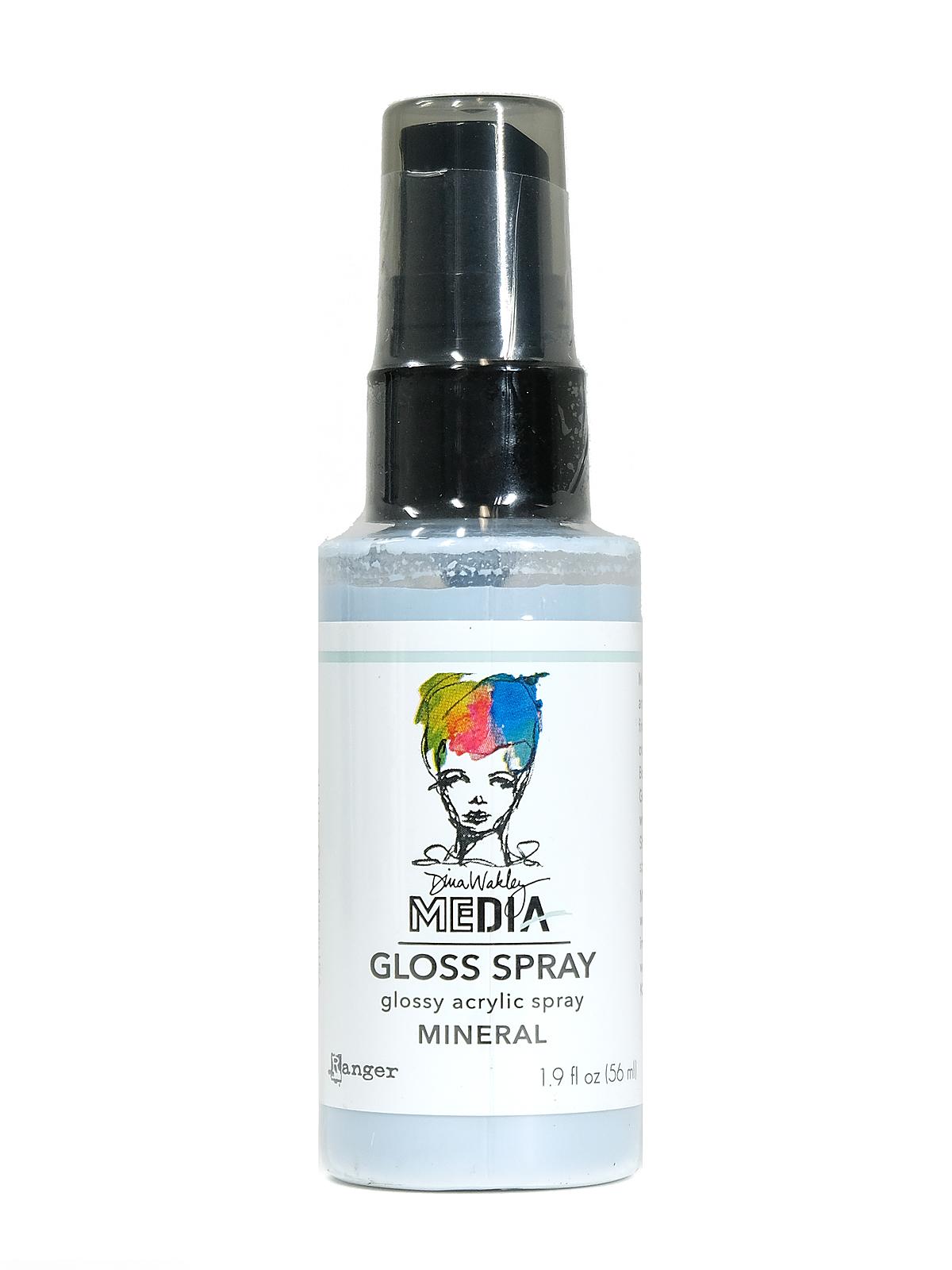 Dina Wakley Media Gloss Spray 1.9 fl. oz. bottle mineral