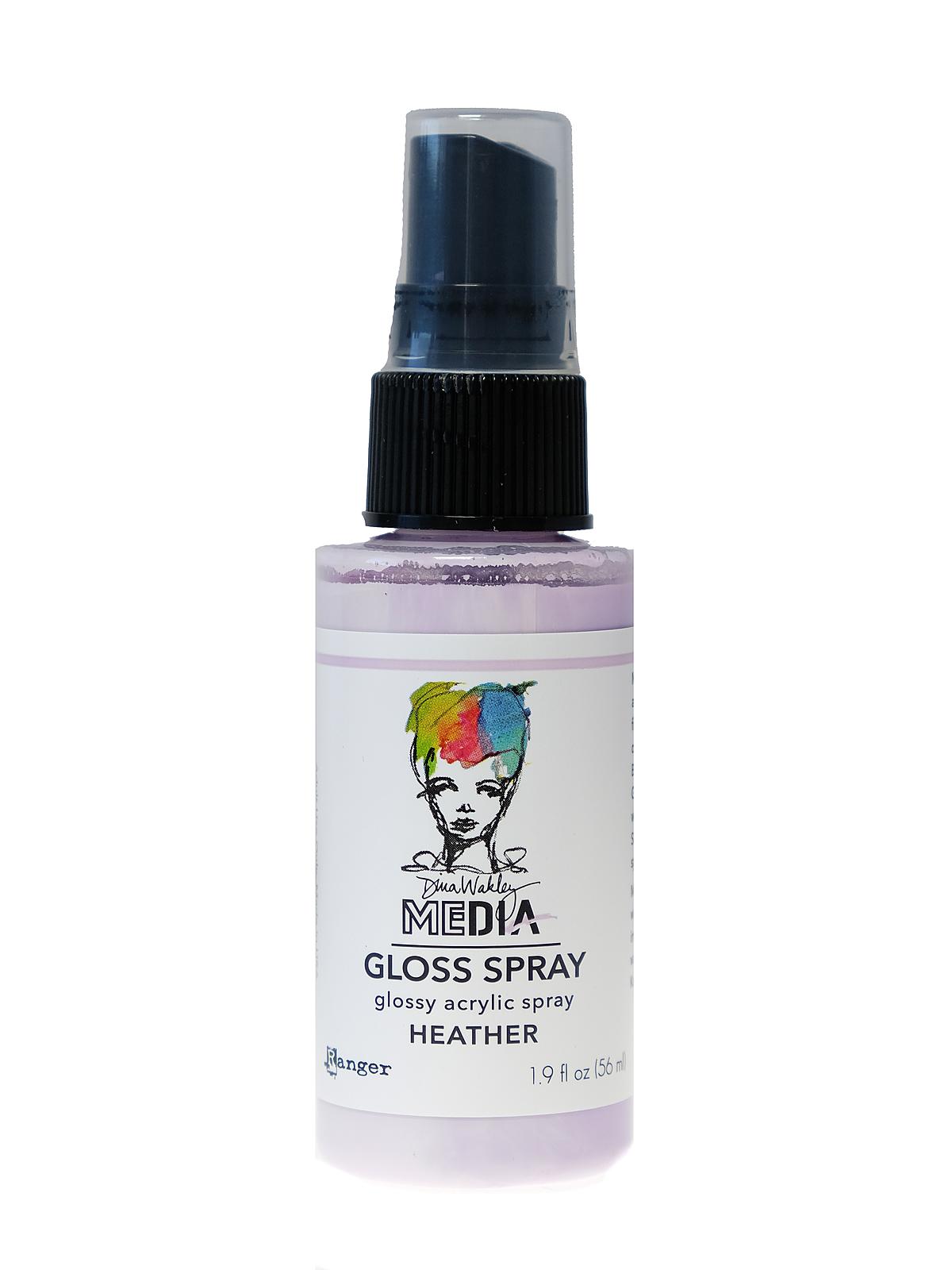 Dina Wakley Media Gloss Spray 1.9 fl. oz. bottle heather