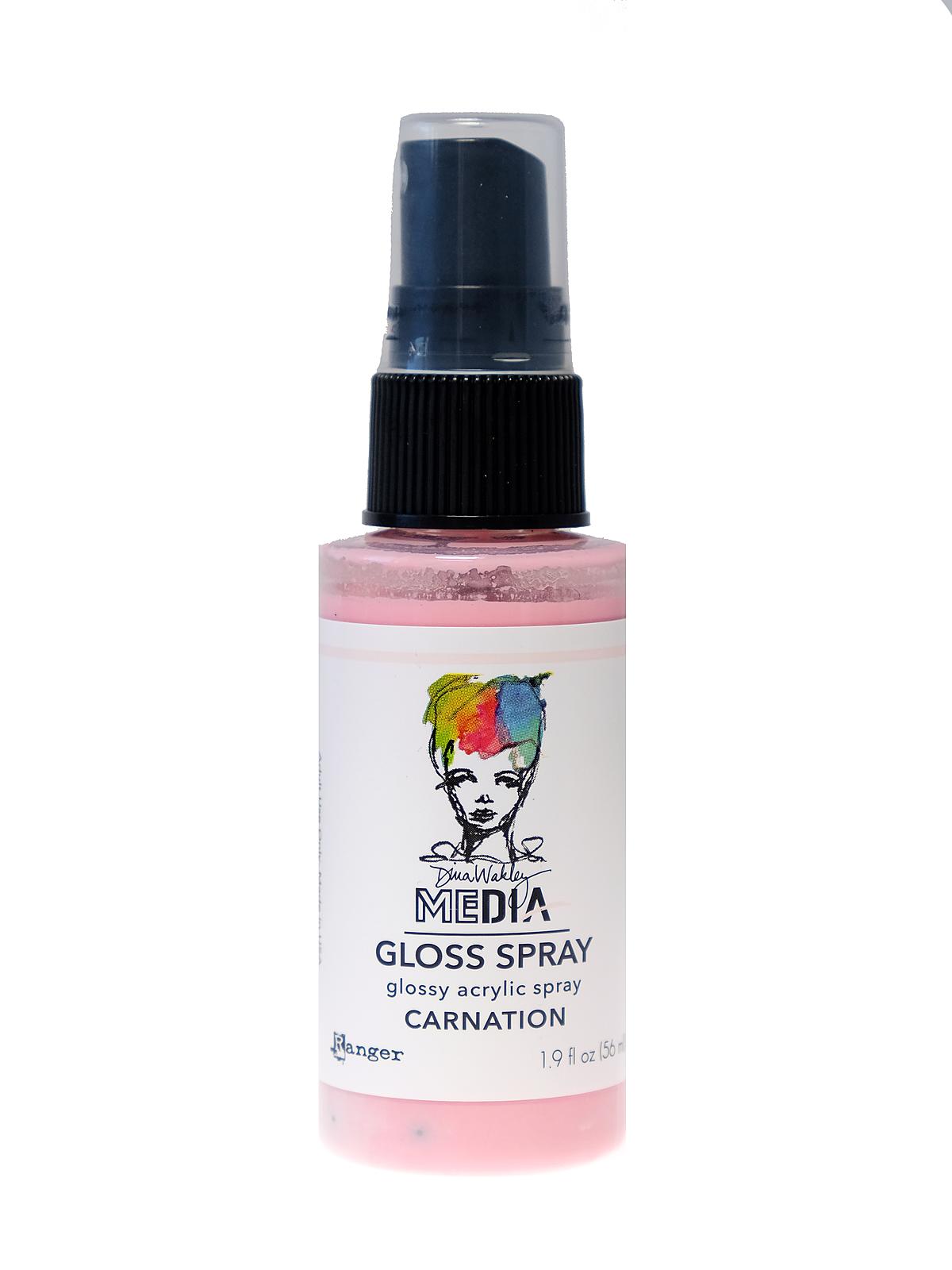 Dina Wakley Media Gloss Spray 1.9 fl. oz. bottle carnation