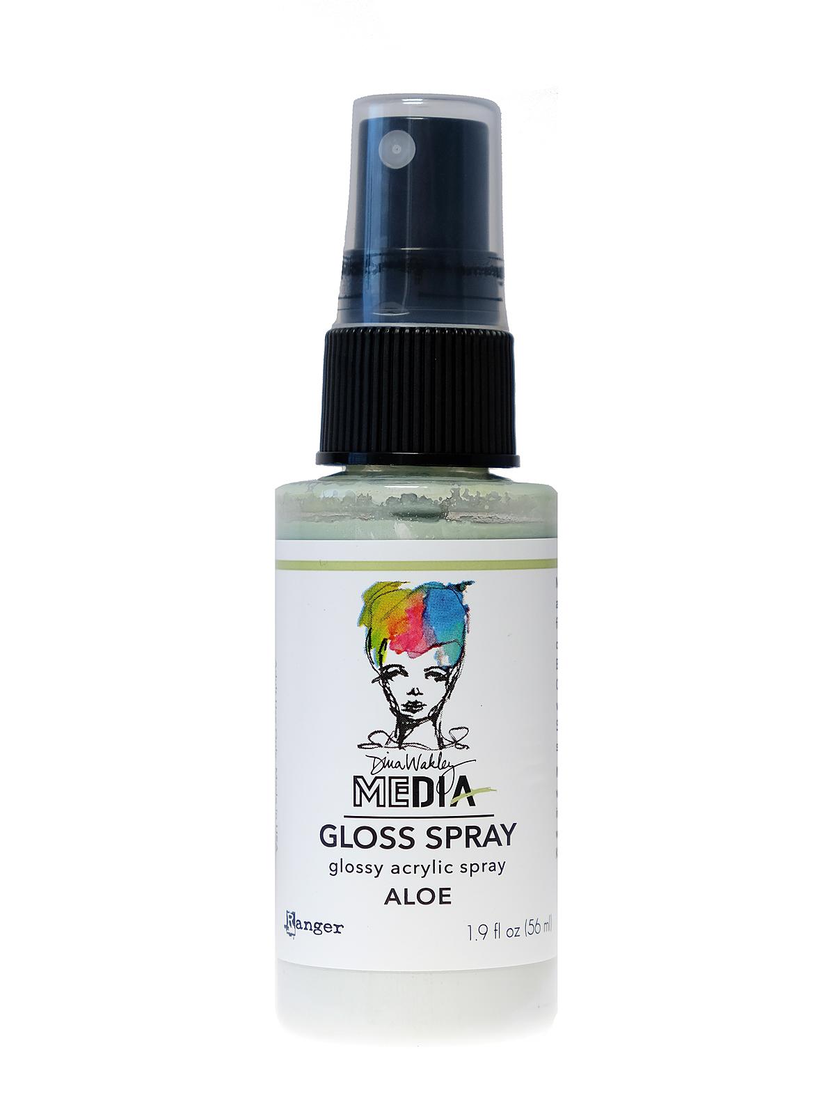 Dina Wakley Media Gloss Spray 1.9 fl. oz. bottle aloe