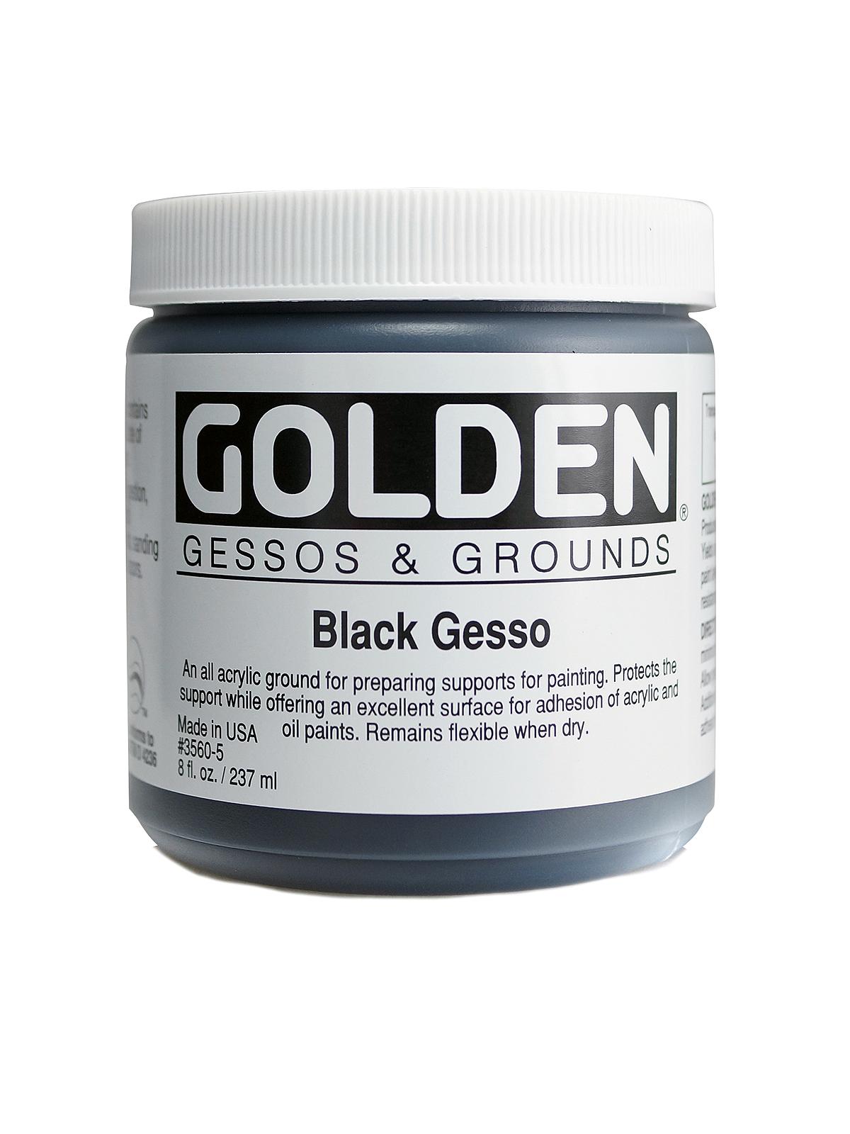 Acrylic Gesso black 8 oz.