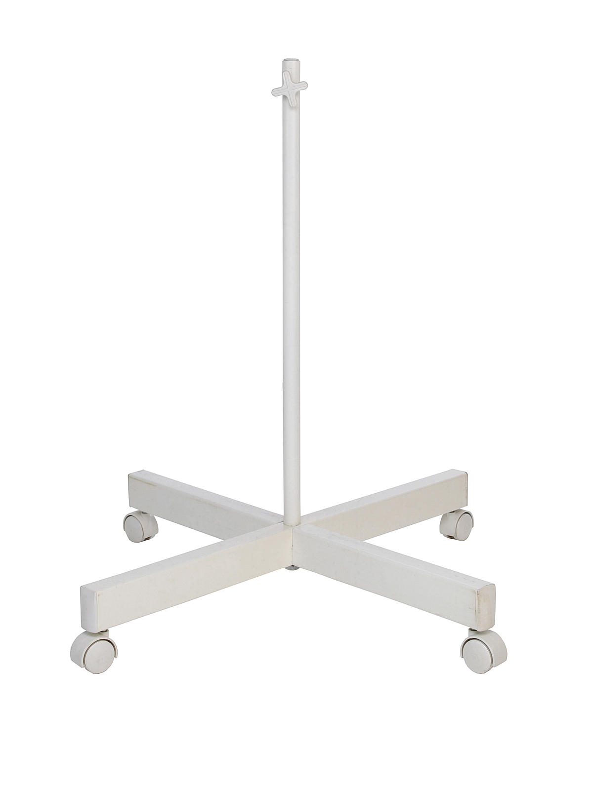 Ultra Slim Fluorescent Lamp And Accessories 4-spoke Floorstand White 29.5 In High