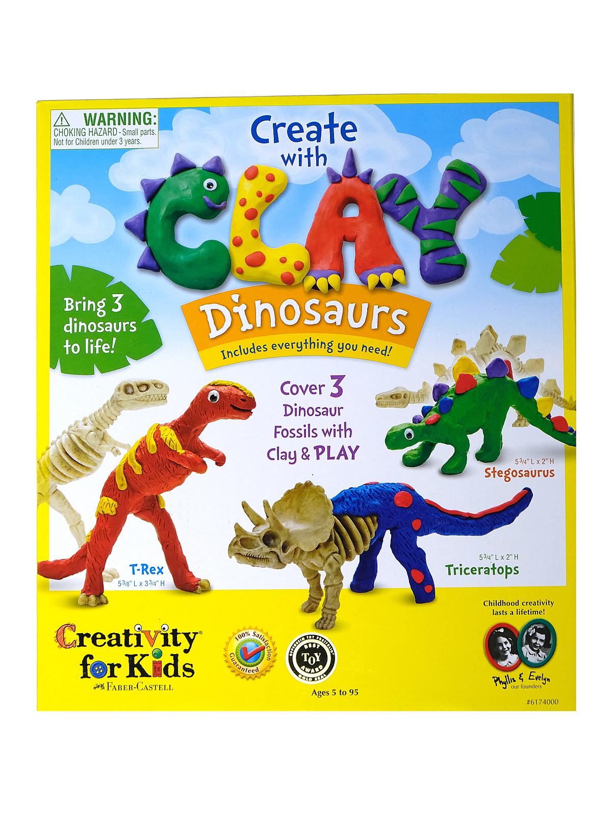 Create with Clay Dinosaurs kit