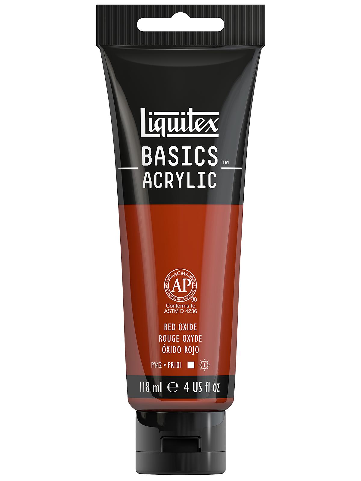 Basics Acrylics Colors red oxide 4 oz. tube