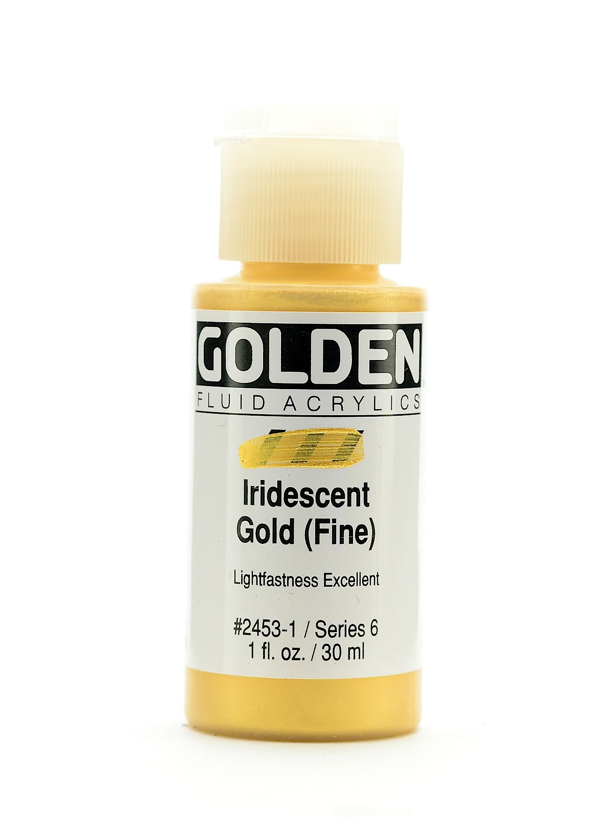 Fluid Acrylics iridescent gold fine 1 oz.