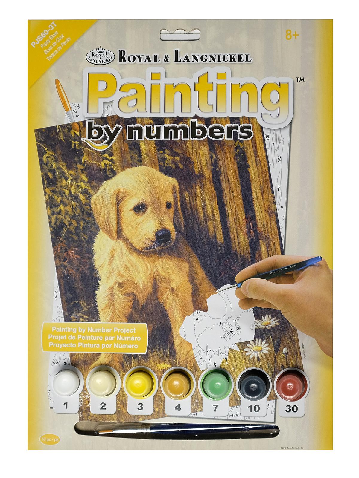 Painting By Number Junior Small Puppy Blues